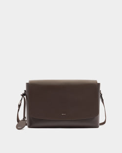 Sac À Bandoulière Capitol En Cuir Grainé Ebano