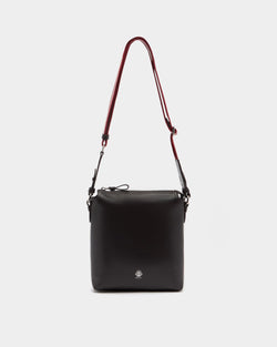 Ray Crossbody Bag in Chocolate Leather