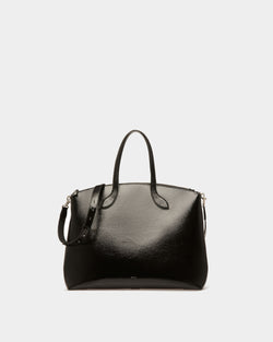 Lago Tote Bag In Black Leather