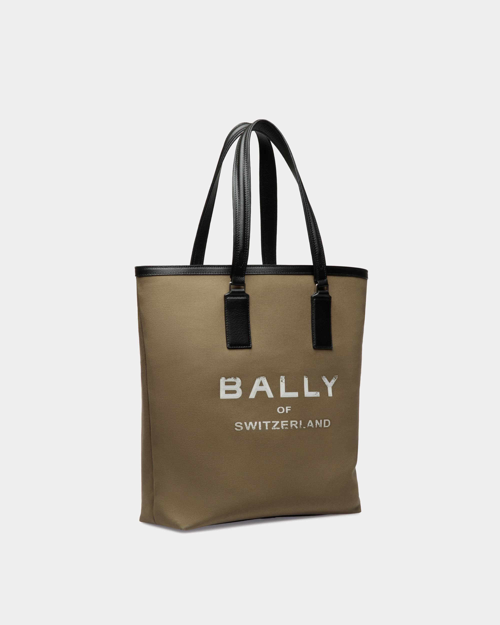 Bally Global - Arkle Tote Bag in Khaki Canvas - Green