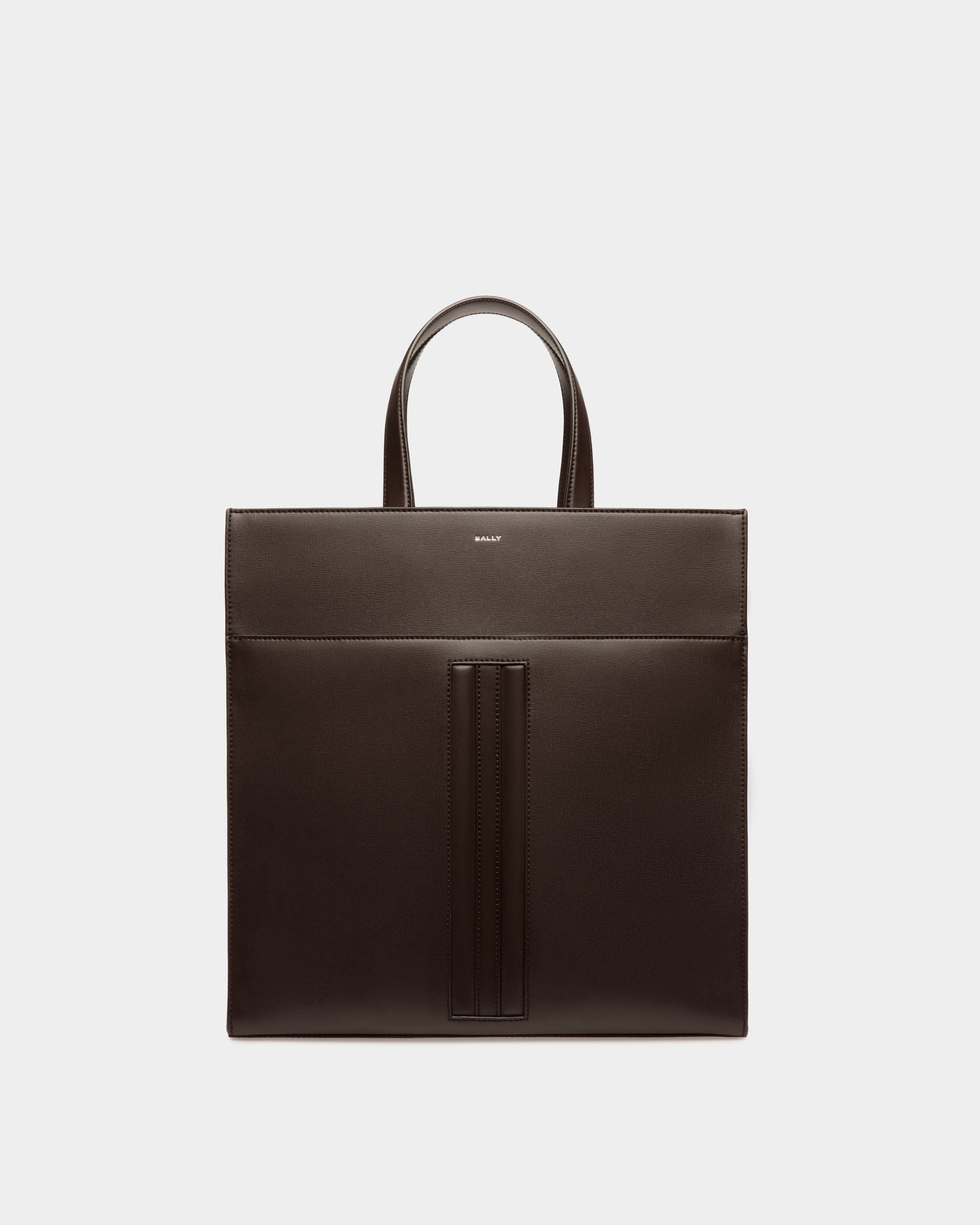 Bally Global - Mythos Tote in Ebano Recycled Leather - Brown