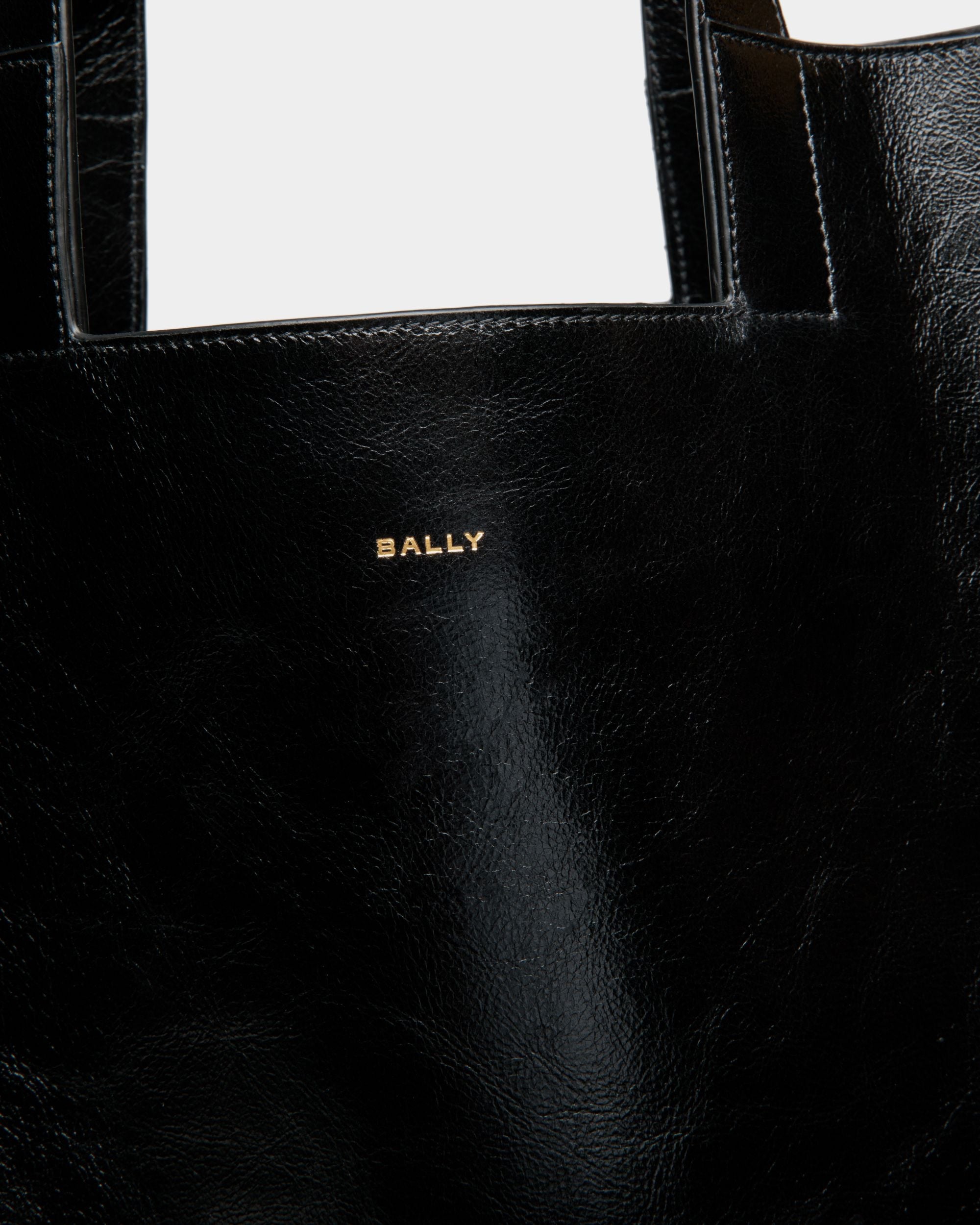 Bally Global - Easy Bally Tote in Black Leather - Black