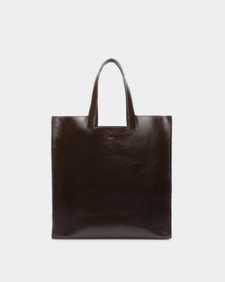 Bolso Tote Easy Bally De Piel Ébano