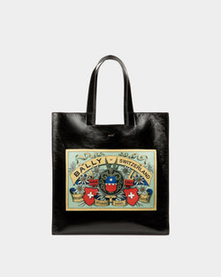 Bolso Tote Easy Bally De Piel Negra