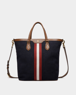 Sac Cabas Beckett En Toile De Coton Navy Blue