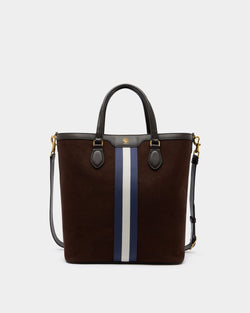 Beckett Tote in Brown Cotton Canvas