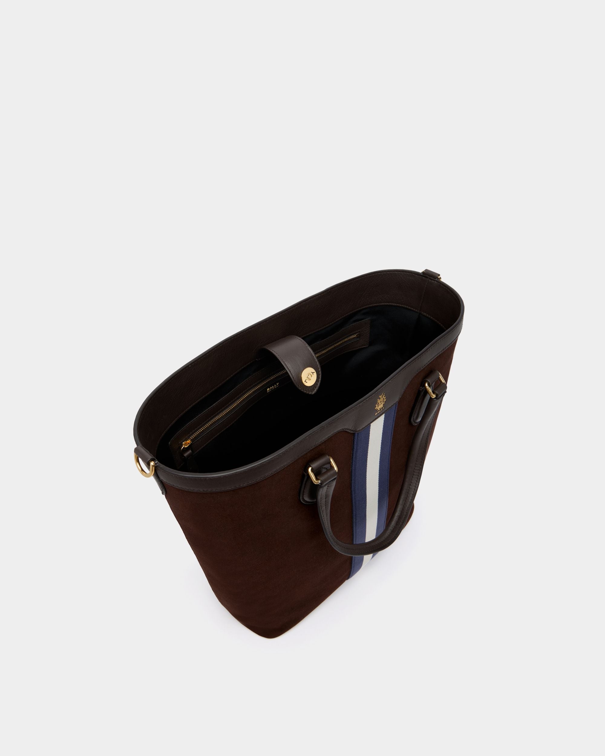 Bally Global - Beckett Tote in Brown Cotton Canvas - Brown
