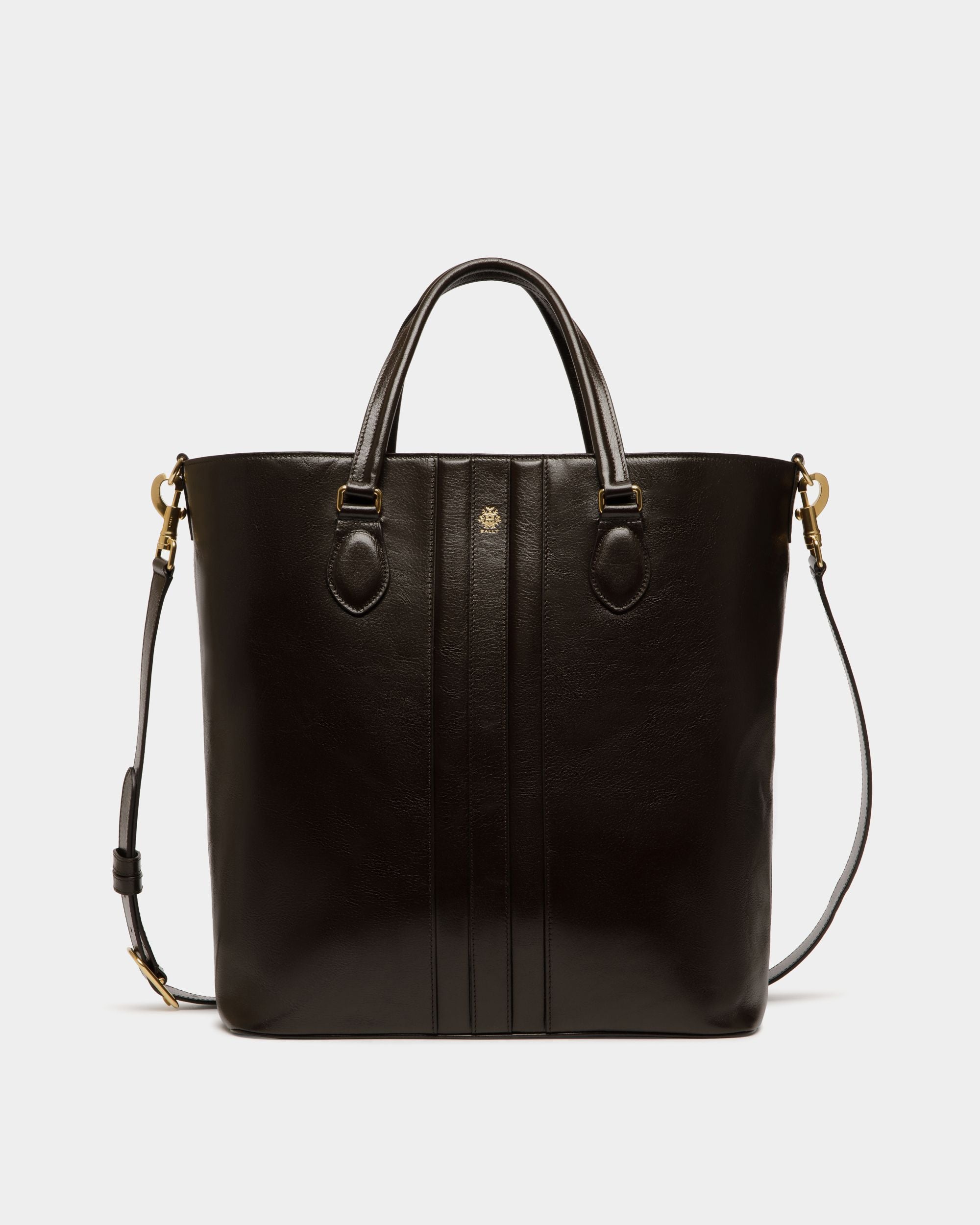 Bally Global - Sac Cabas Beckett En Cuir Ebano - Marron