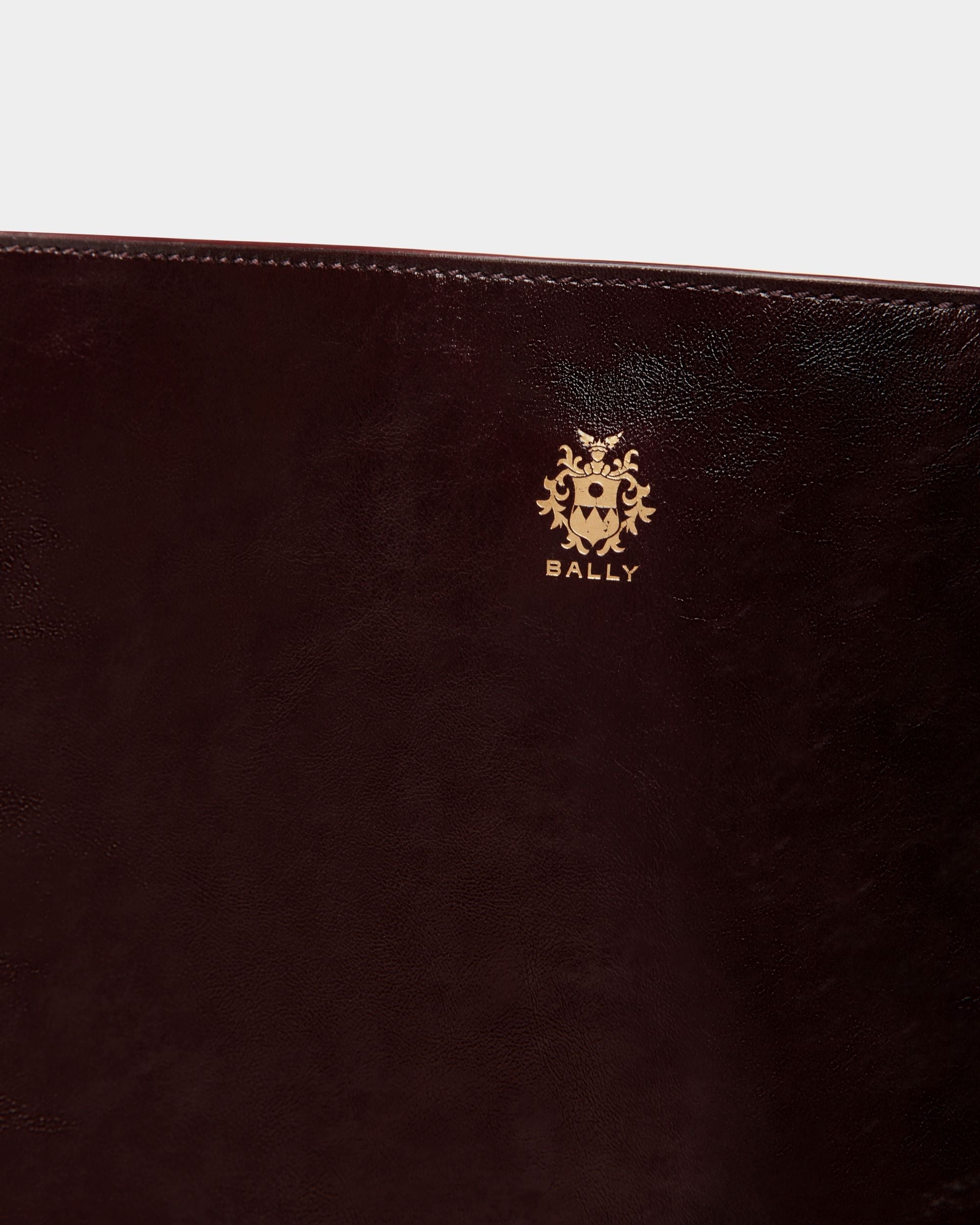 Bally Global - Bolso Tote Beckett De Piel Burdeos Oscuro - Burdeos