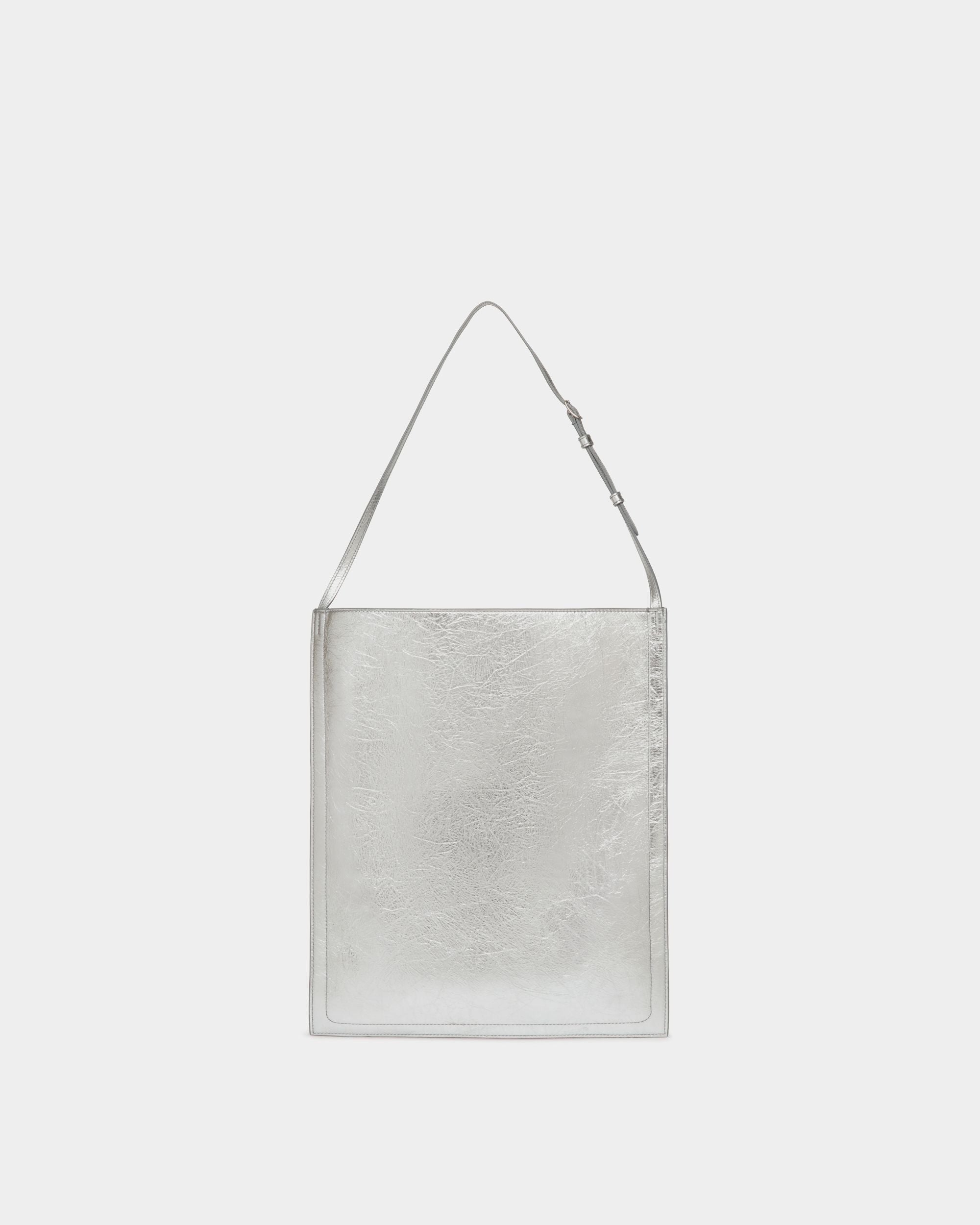 Bally Global - Beckett Tote Bag in Silver Leather - Silver