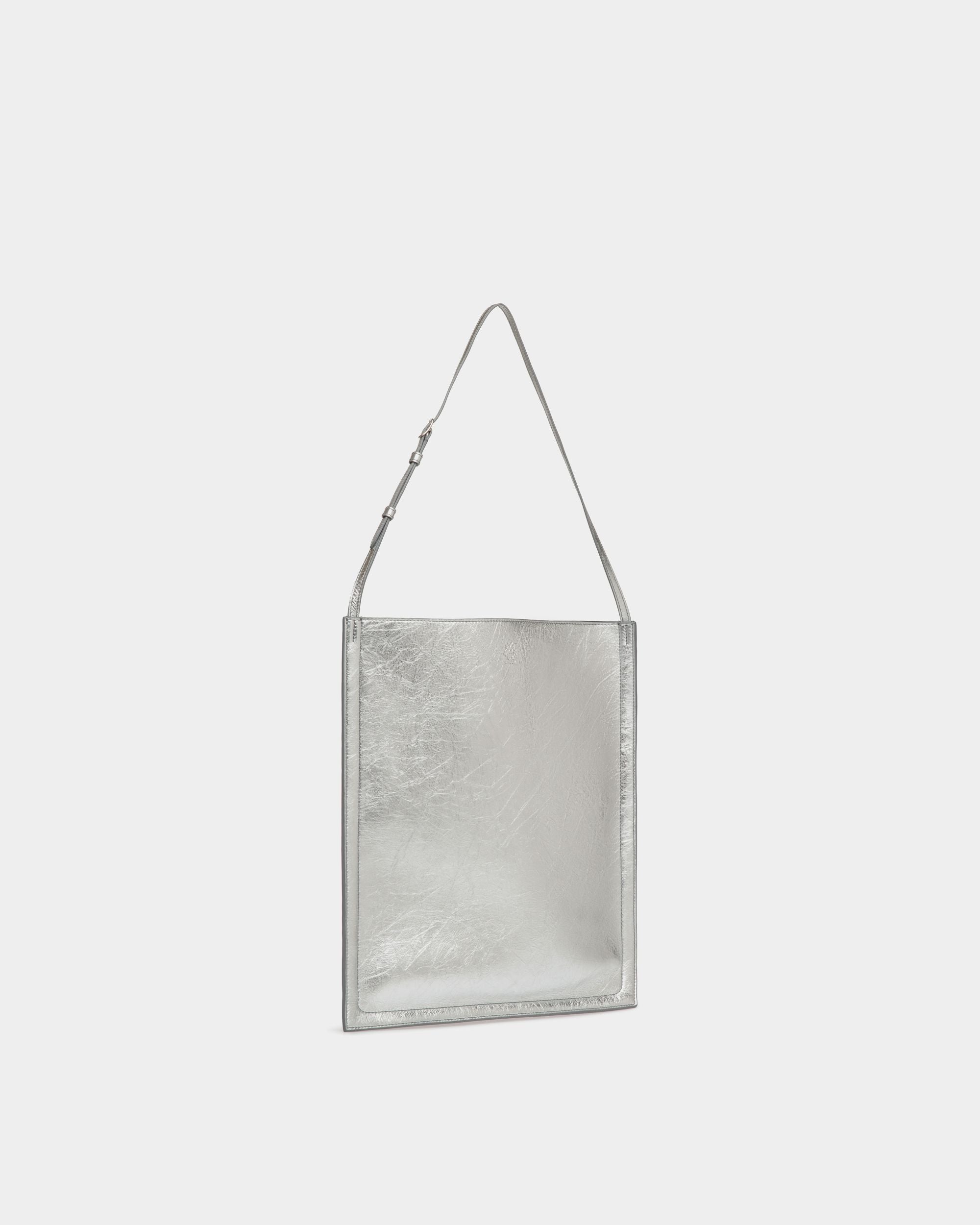 Bally Global - Beckett Tote Bag in Silver Leather - Silver