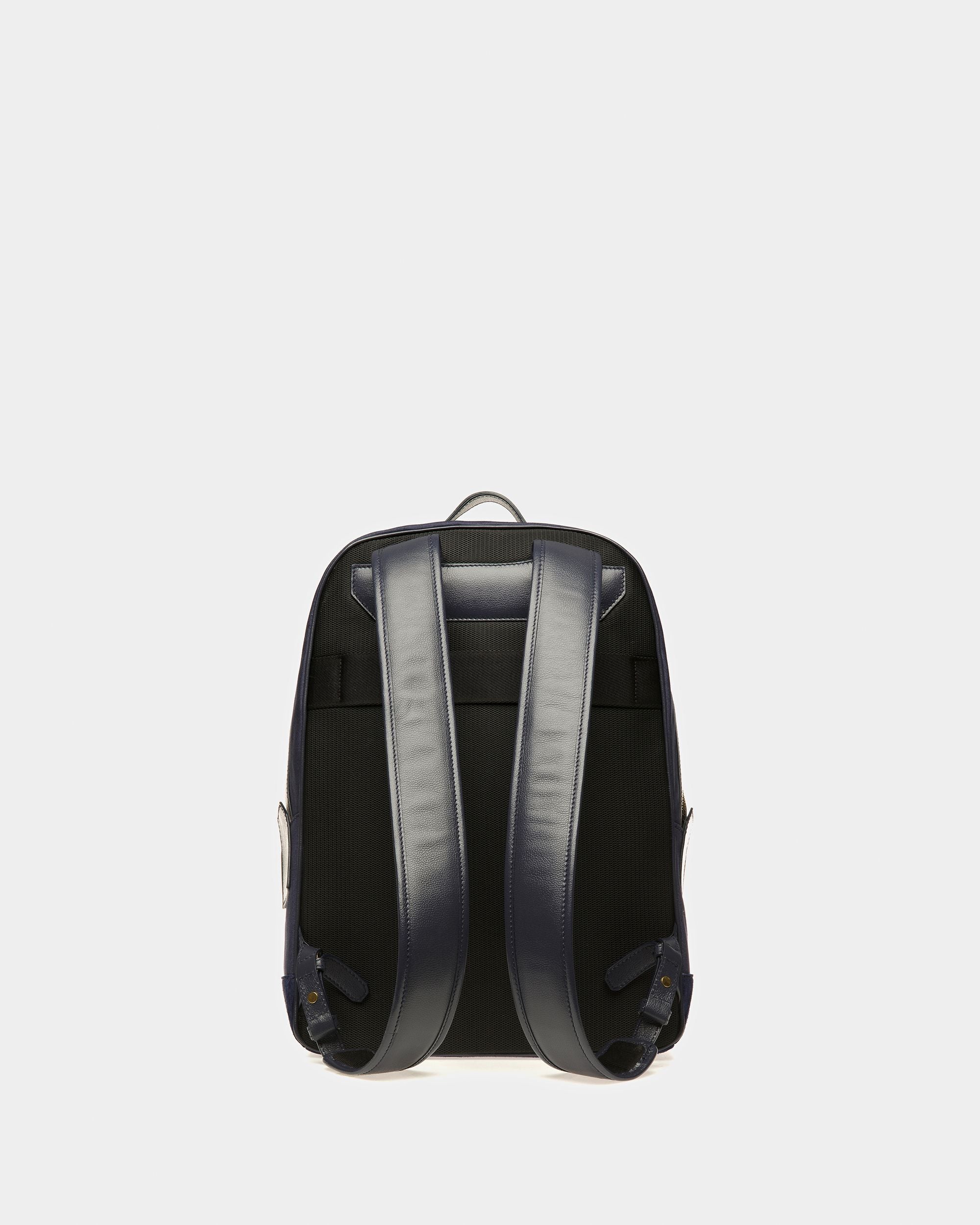 Bally Global - Gare Backpack In Marine Fabric - Blue