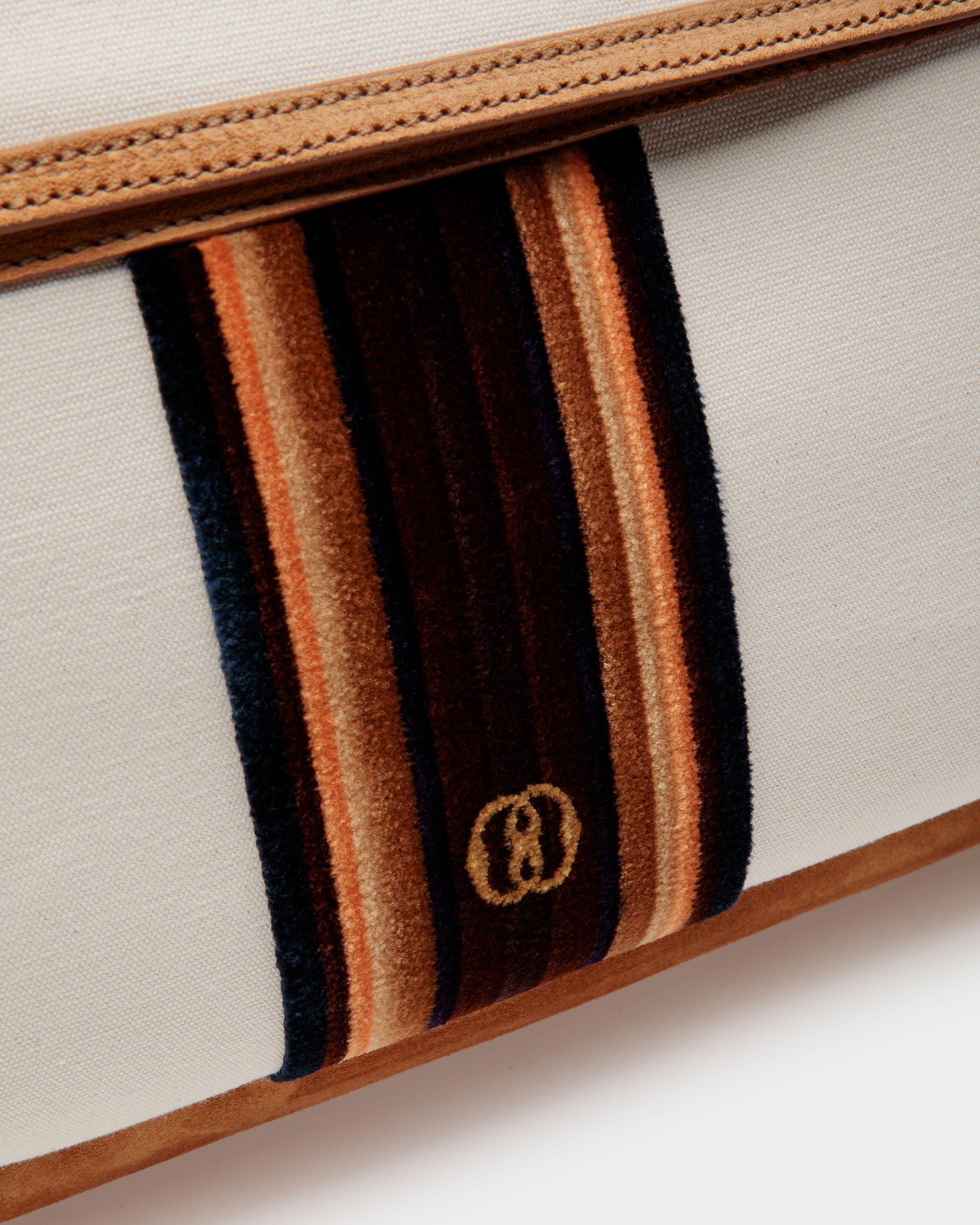 Bally Global - Gare Backpack In Natural And Desert Fabric - Marrón