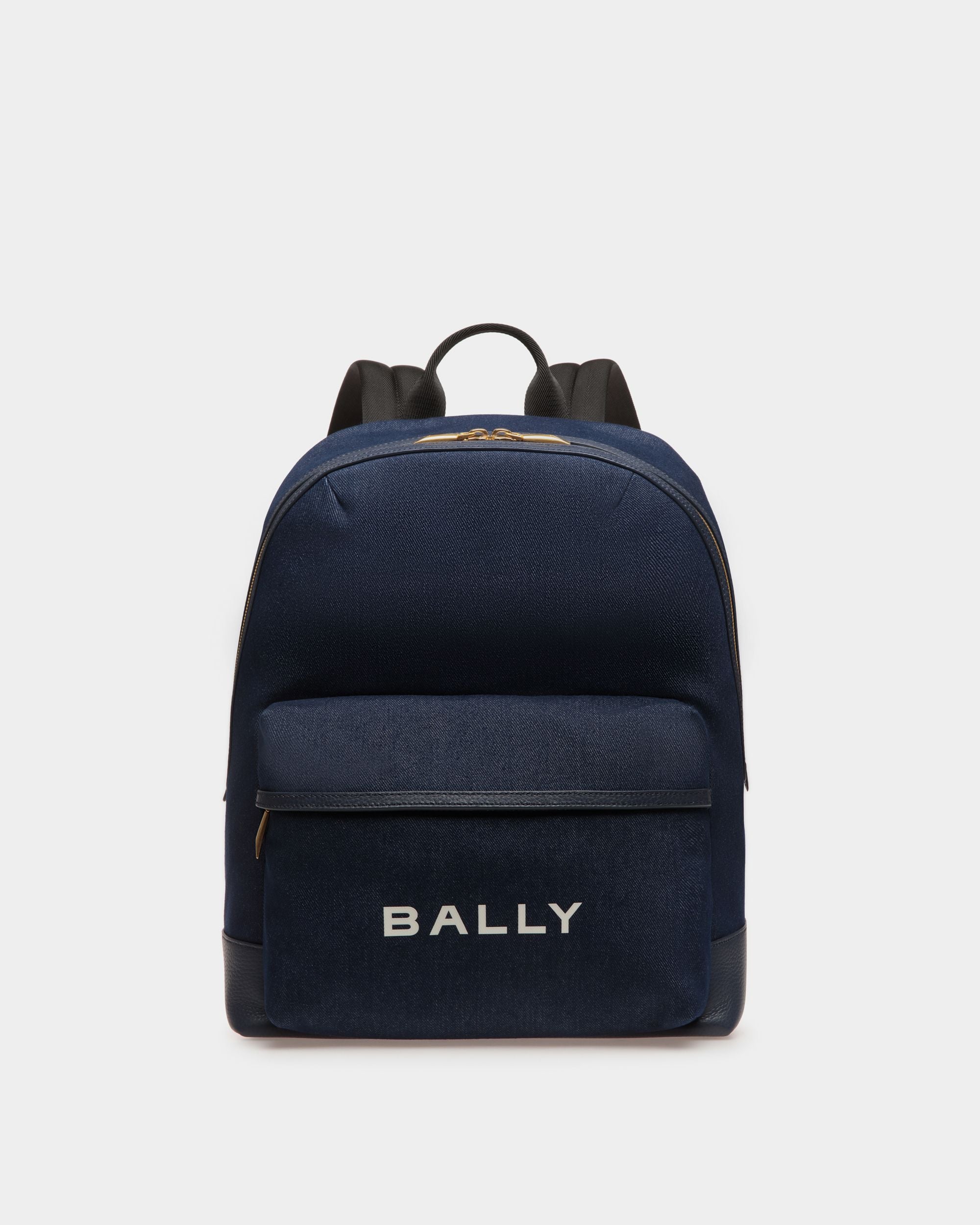 Bally Global - Bar Backpack in Canvas And Leather - Blue