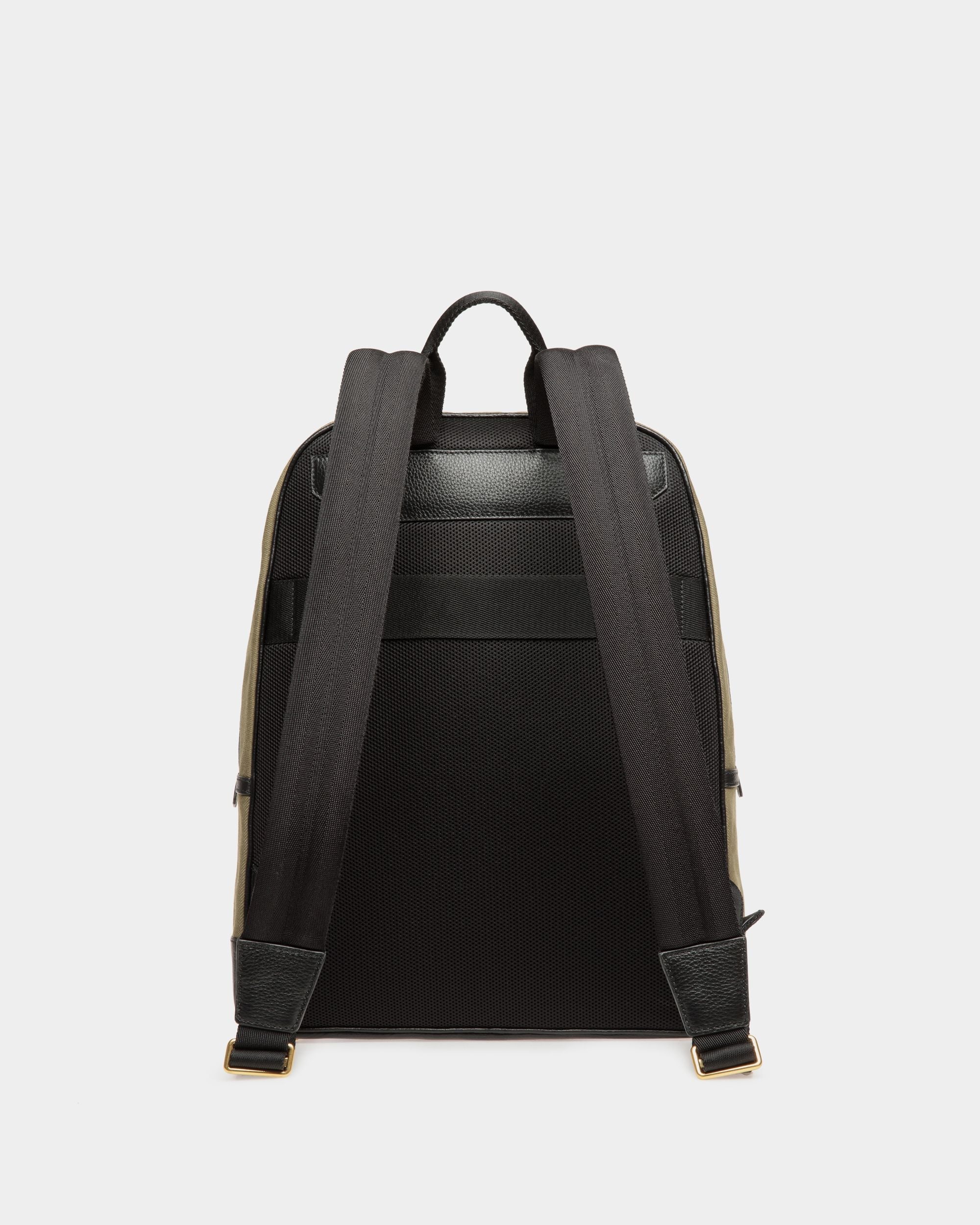 Bally Global - Sac À Dos Bar En Toile Et Cuir - Vert