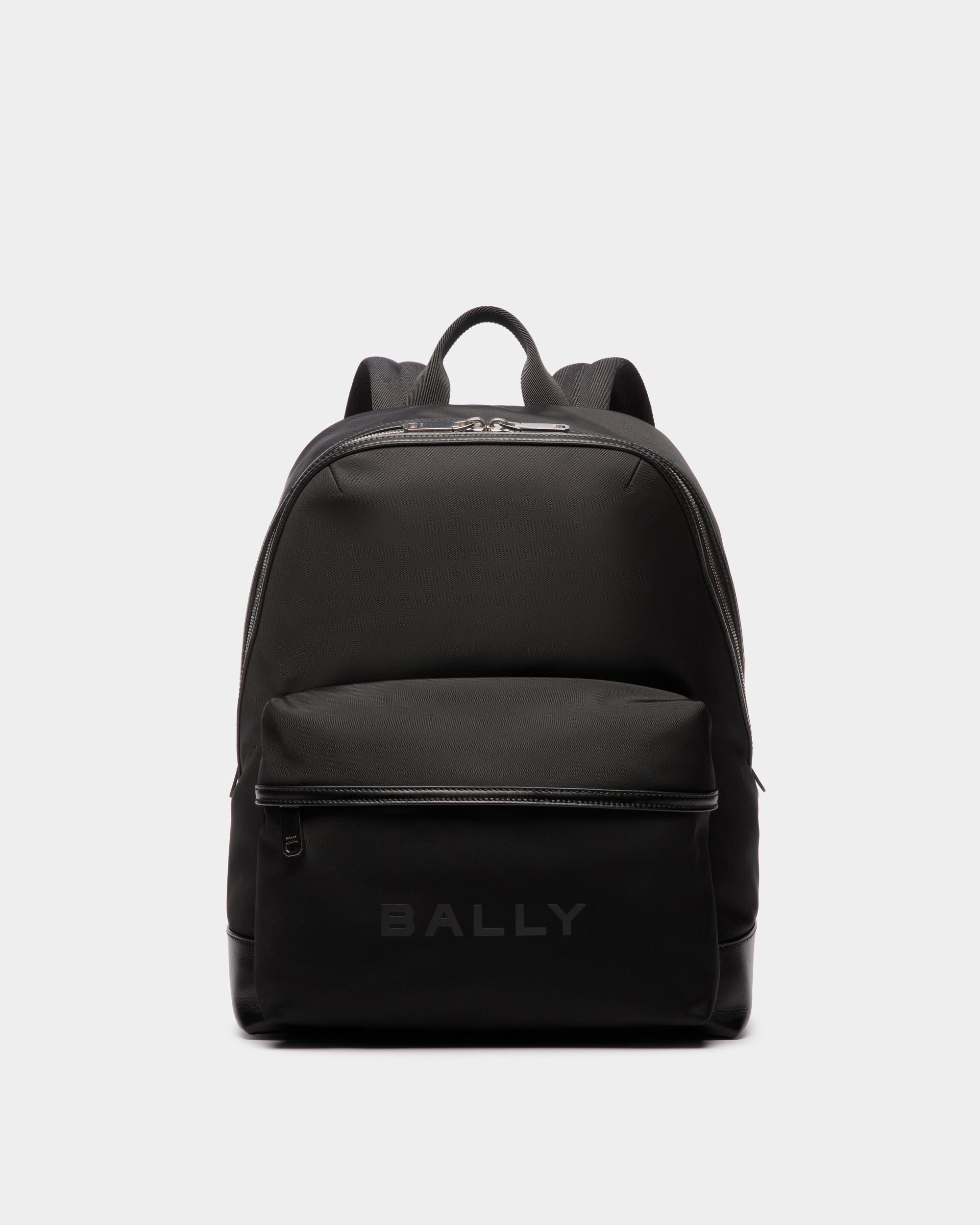 Bally Global - Bar Backpack in Black Nylon And Leather - Noir