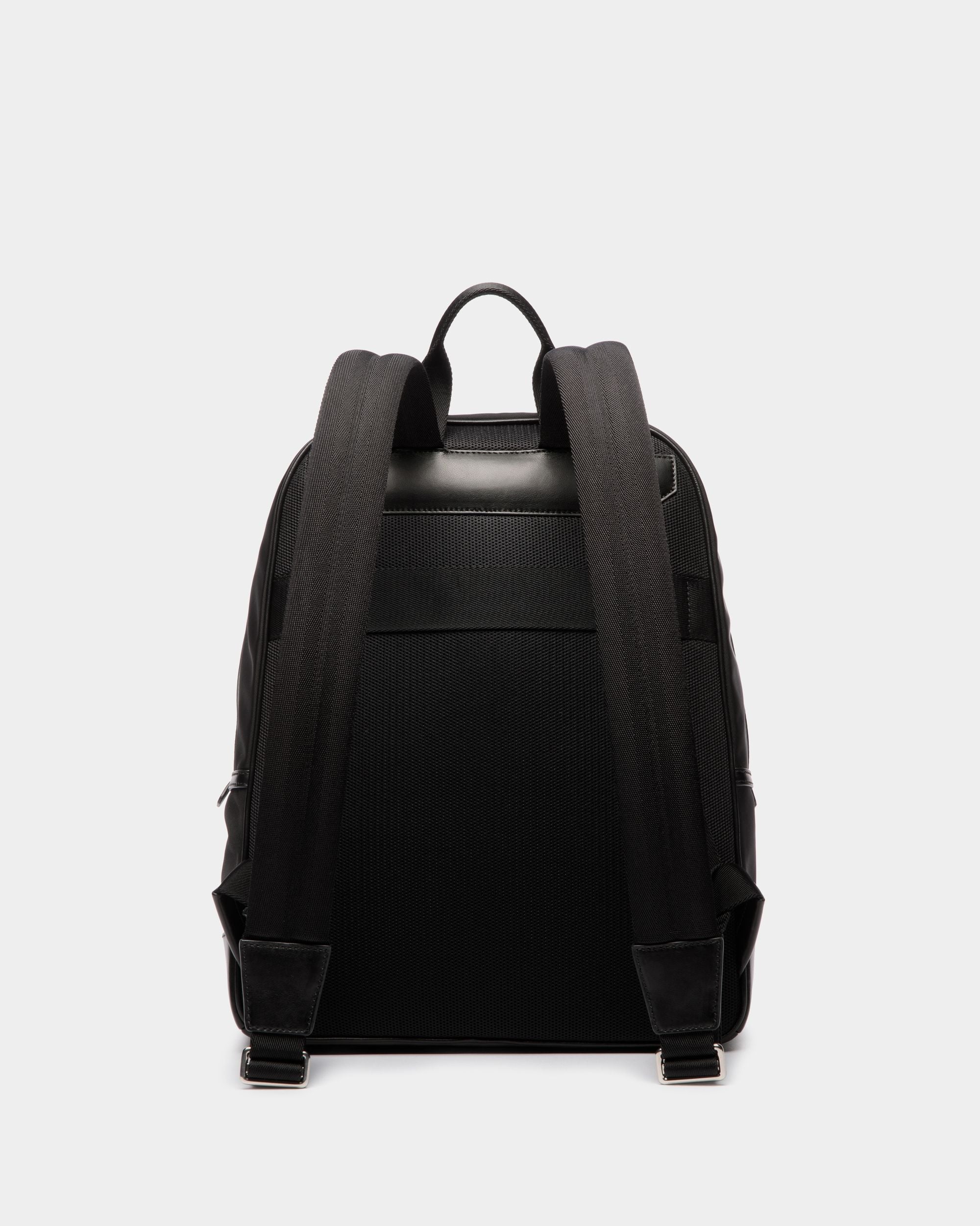 Bally Global - Bar Backpack in Black Nylon And Leather - Noir