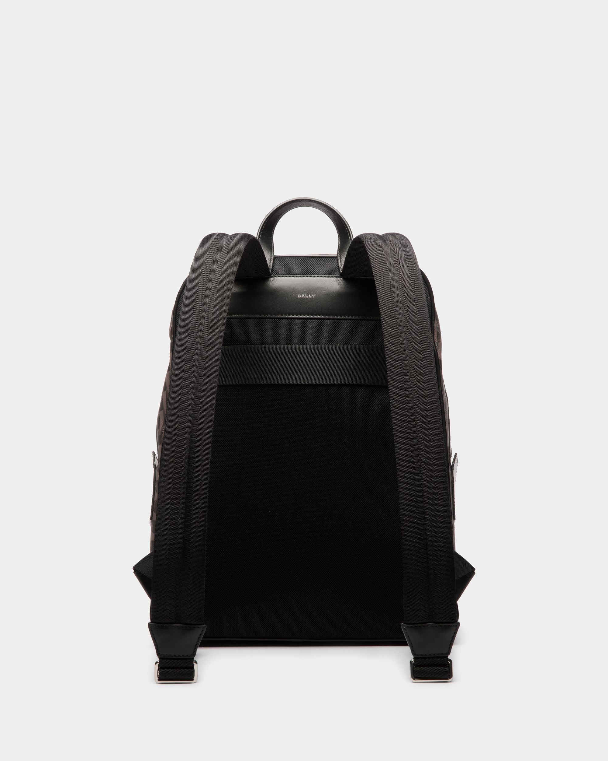 Bally Global - Pennant Backpack in Black Pennant Motif - Black
