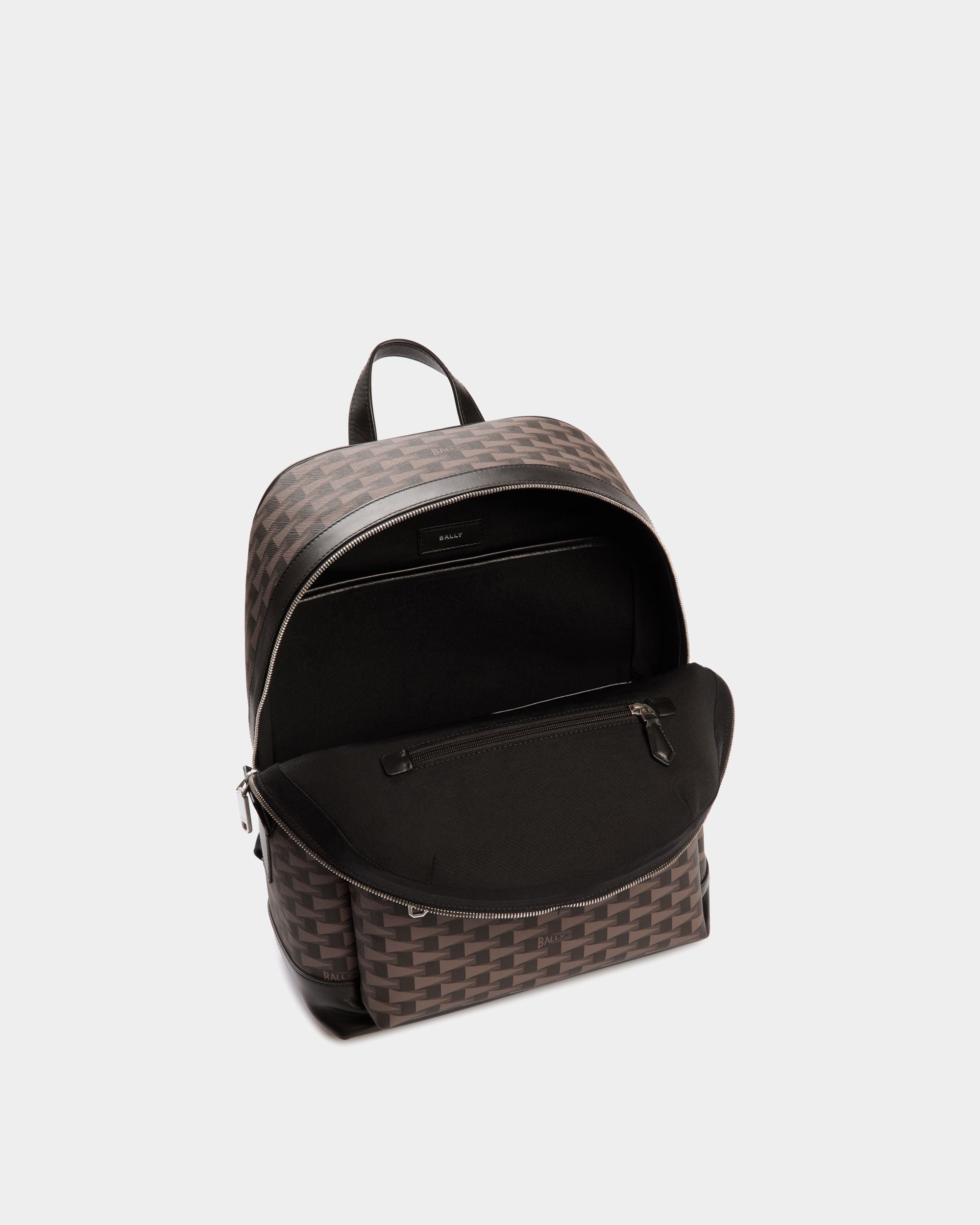 Bally Global - Pennant Backpack in Black Pennant Motif - Black