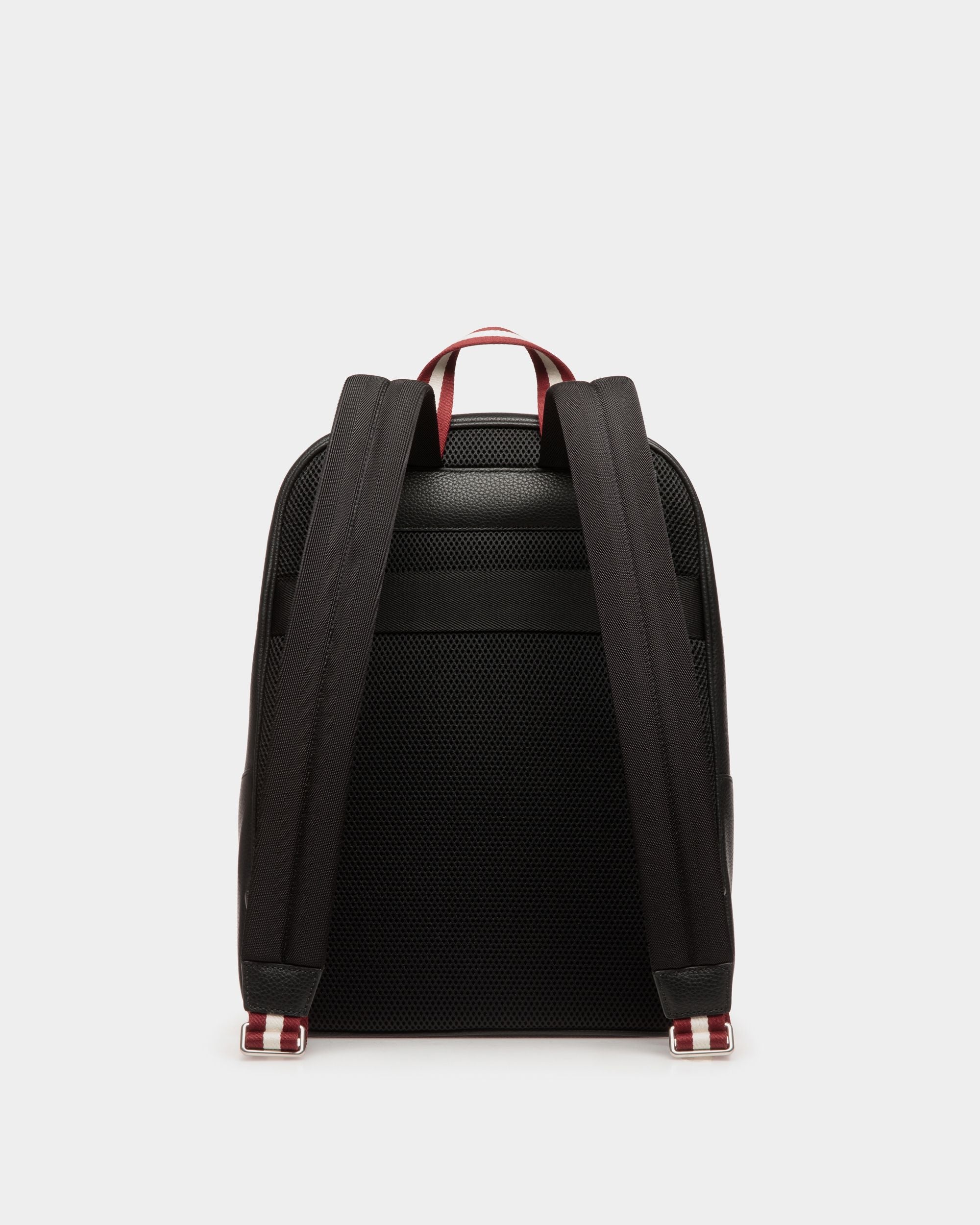 Bally Global - Code Backpack in Black Grained Leather - Black