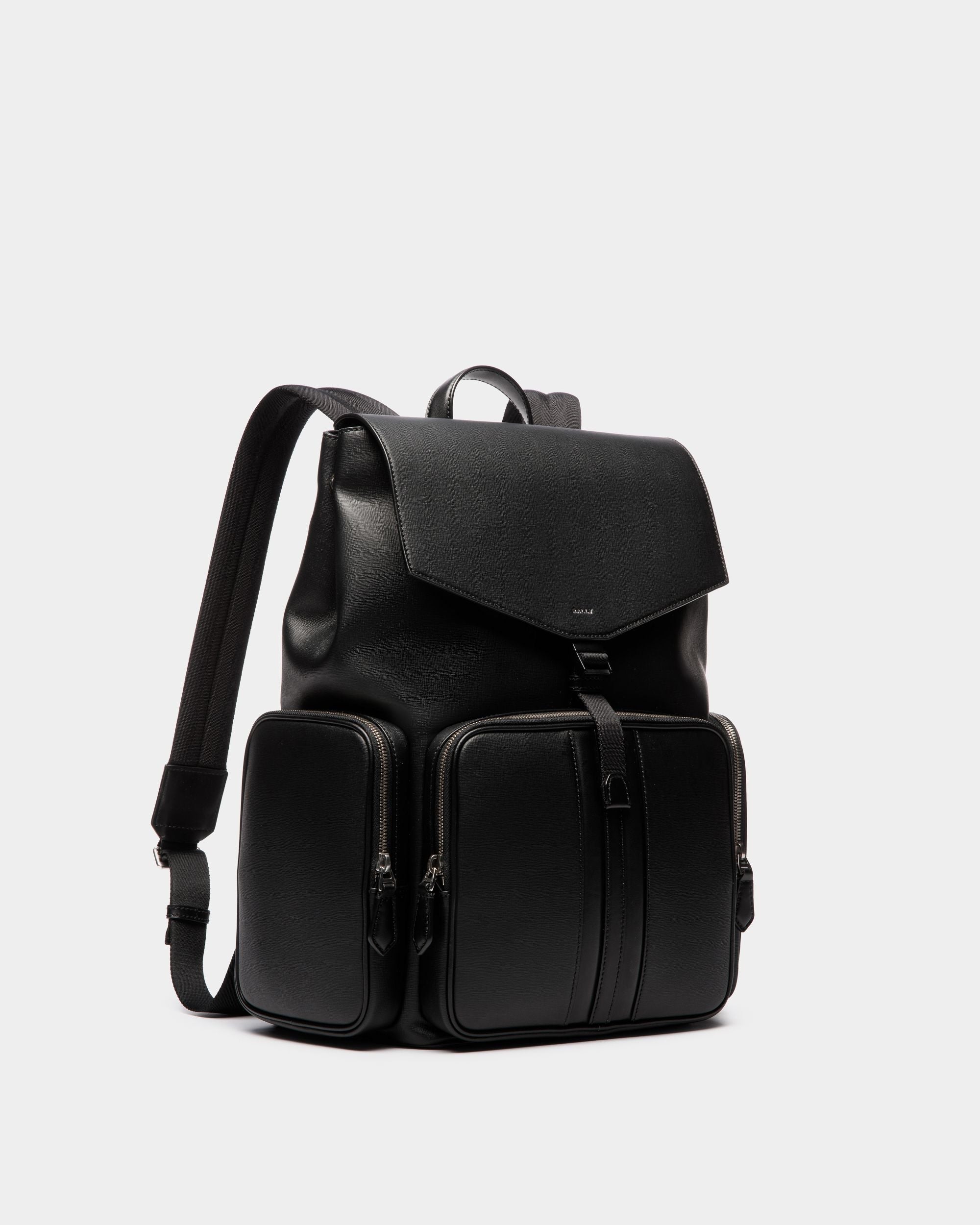 Bally Global - Sac À Dos Mythos En Cuir Recyclé Noir - Noir
