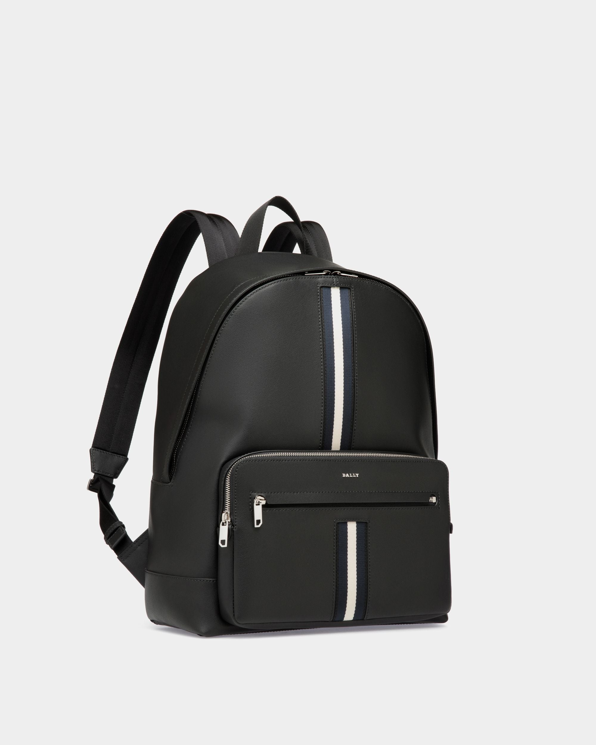 Bally Global - Backpack In Black Leather - Black