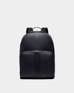 Mythos Backpack in Navy Blue Recycled Leather