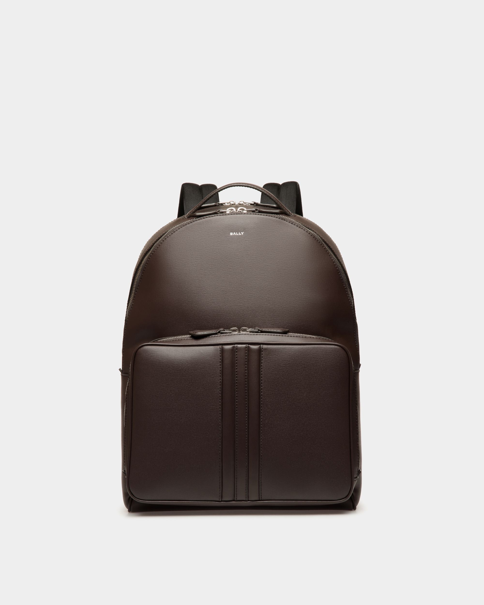 Bally Global - Sac À Dos Mythos En Cuir Recyclé Ebano - Marron