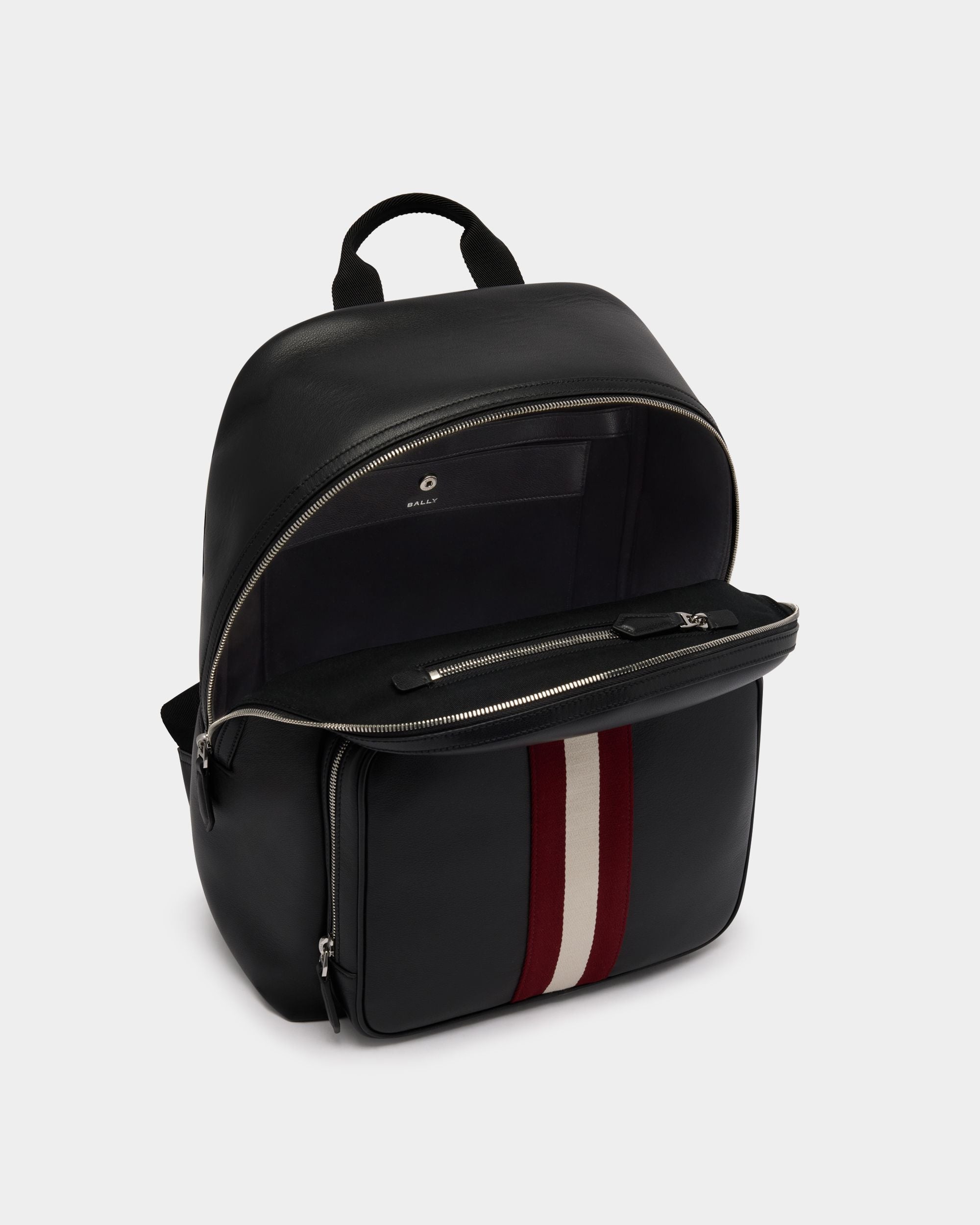 Bally Global - Mochila Code De Piel Negra - Negro