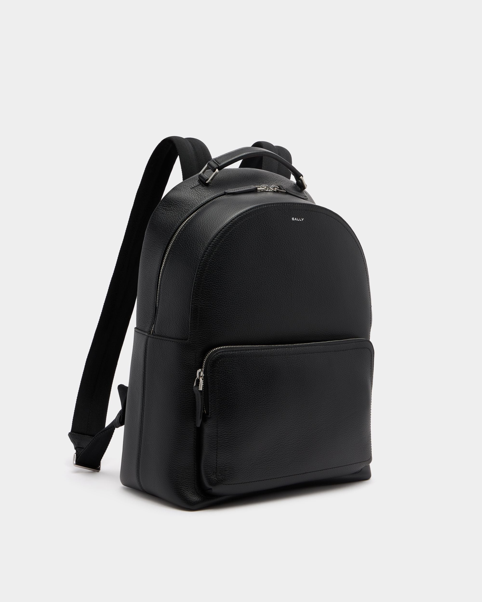 Bally Global - Capitol Backpack in Black Grained Leather - Black