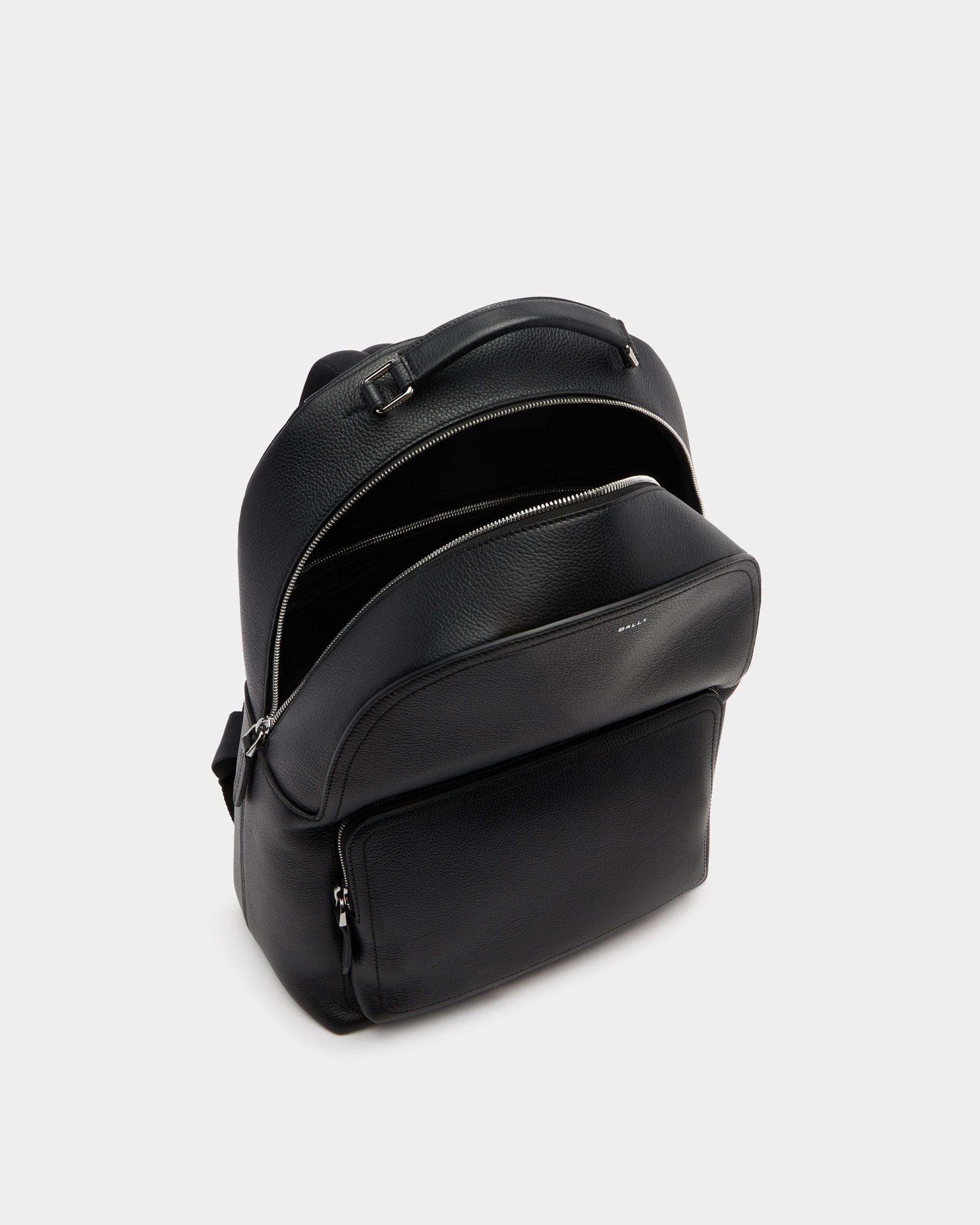 Bally Global - Capitol Backpack in Black Grained Leather - Black