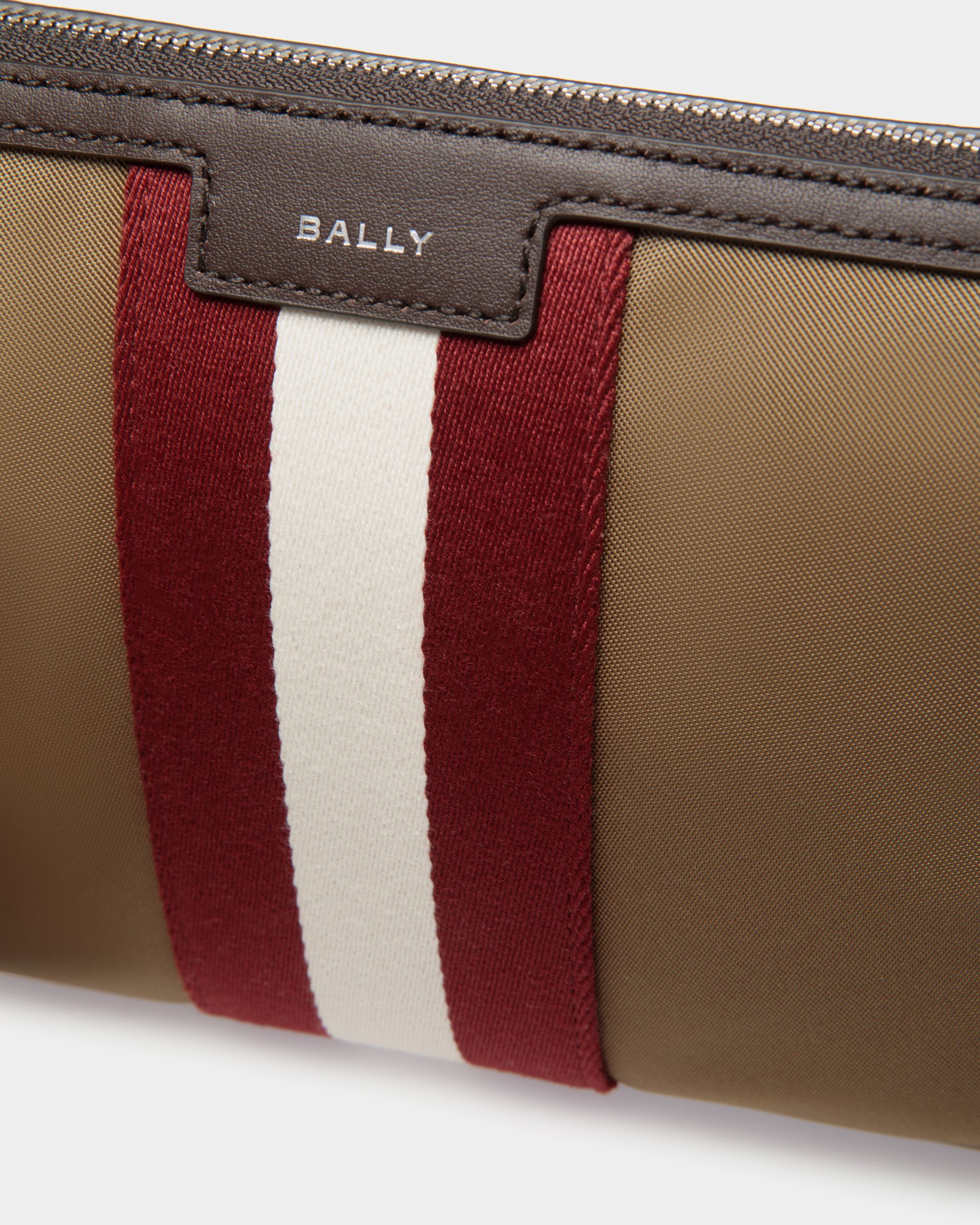 Bally Global - Code Pouch in Camel Nylon - Beige