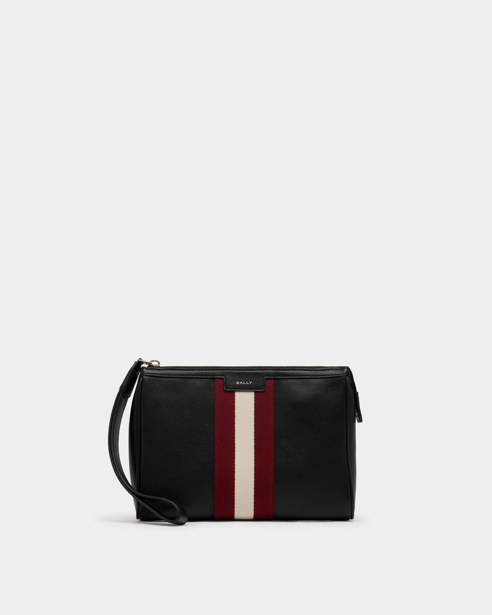 Bally Global - Code Clutch in Black Leather - Black