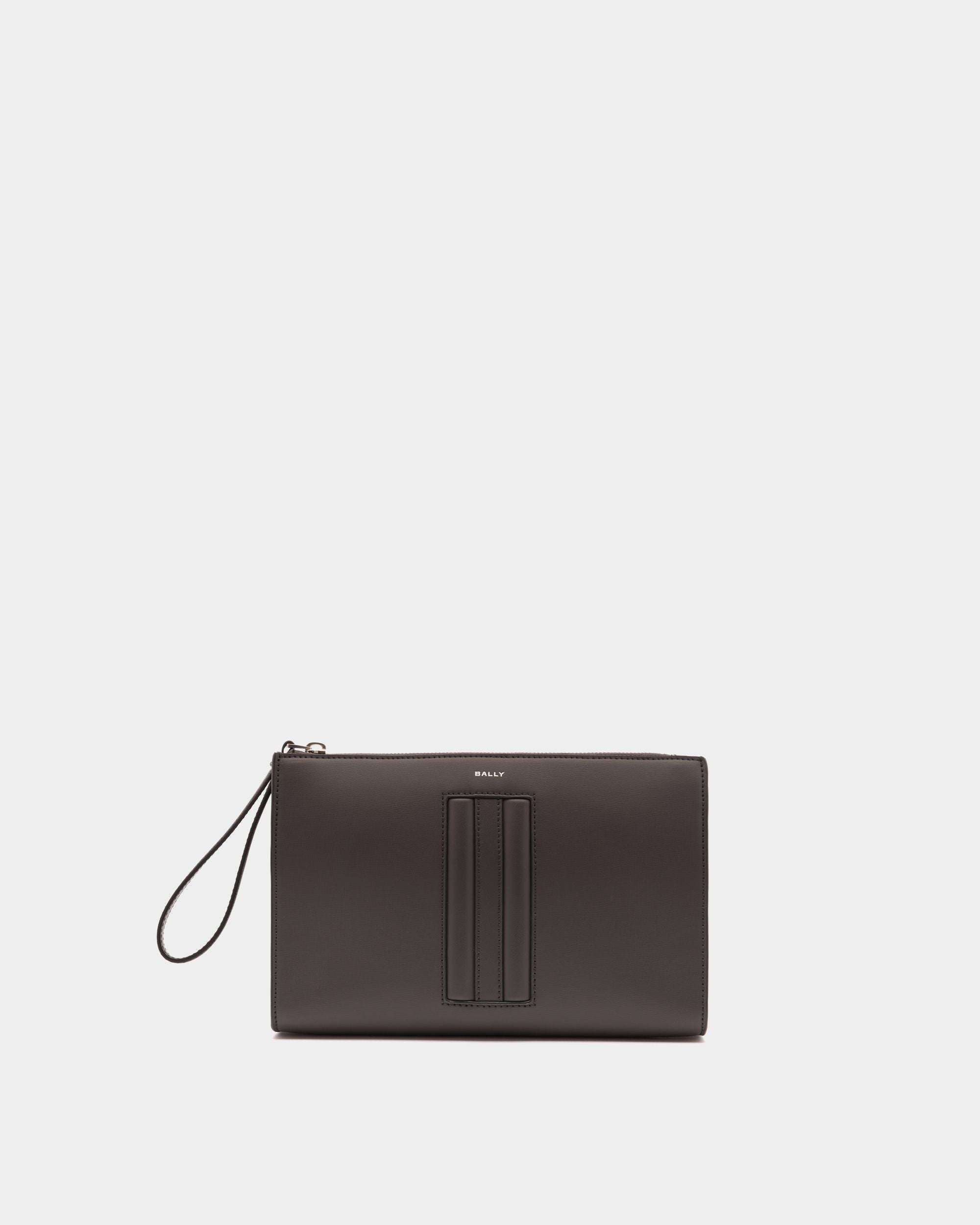 Bally Global - Mythos Pouch in Grey Recycled Leather - Grey