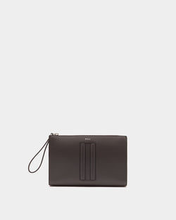 Mythos Pouch in Grey Recycled Leather