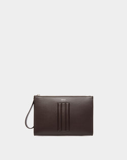 Pochette Mythos En Cuir Recyclé Ebano