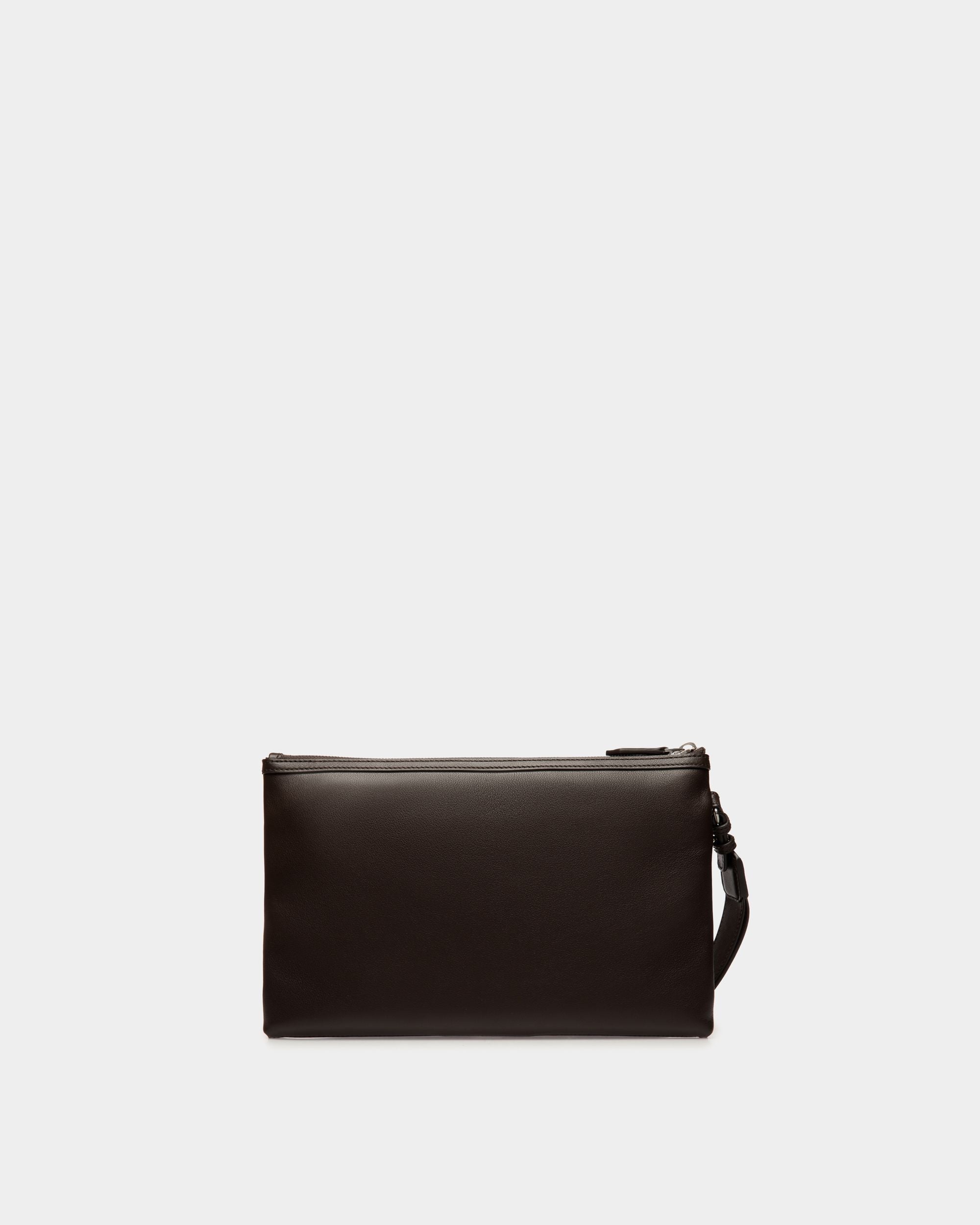 Bally Global - Pouch Code De Piel Ebano - Marrón