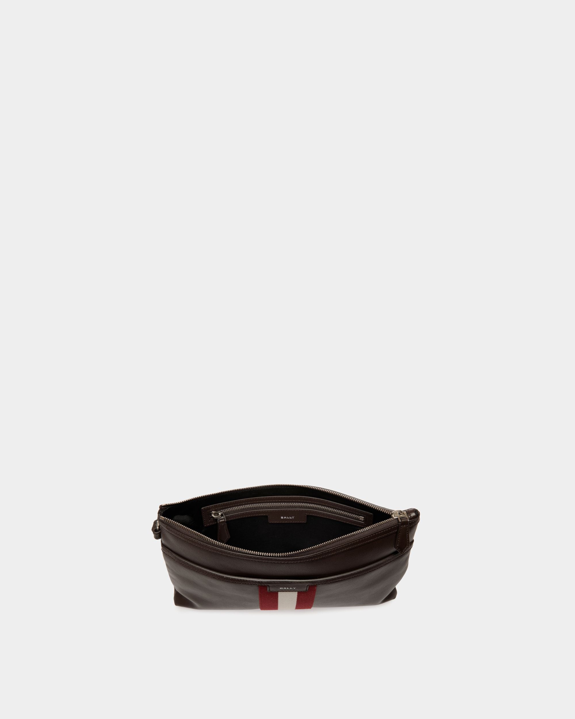 Bally Global - Pouch Code De Piel Ebano - Marrón