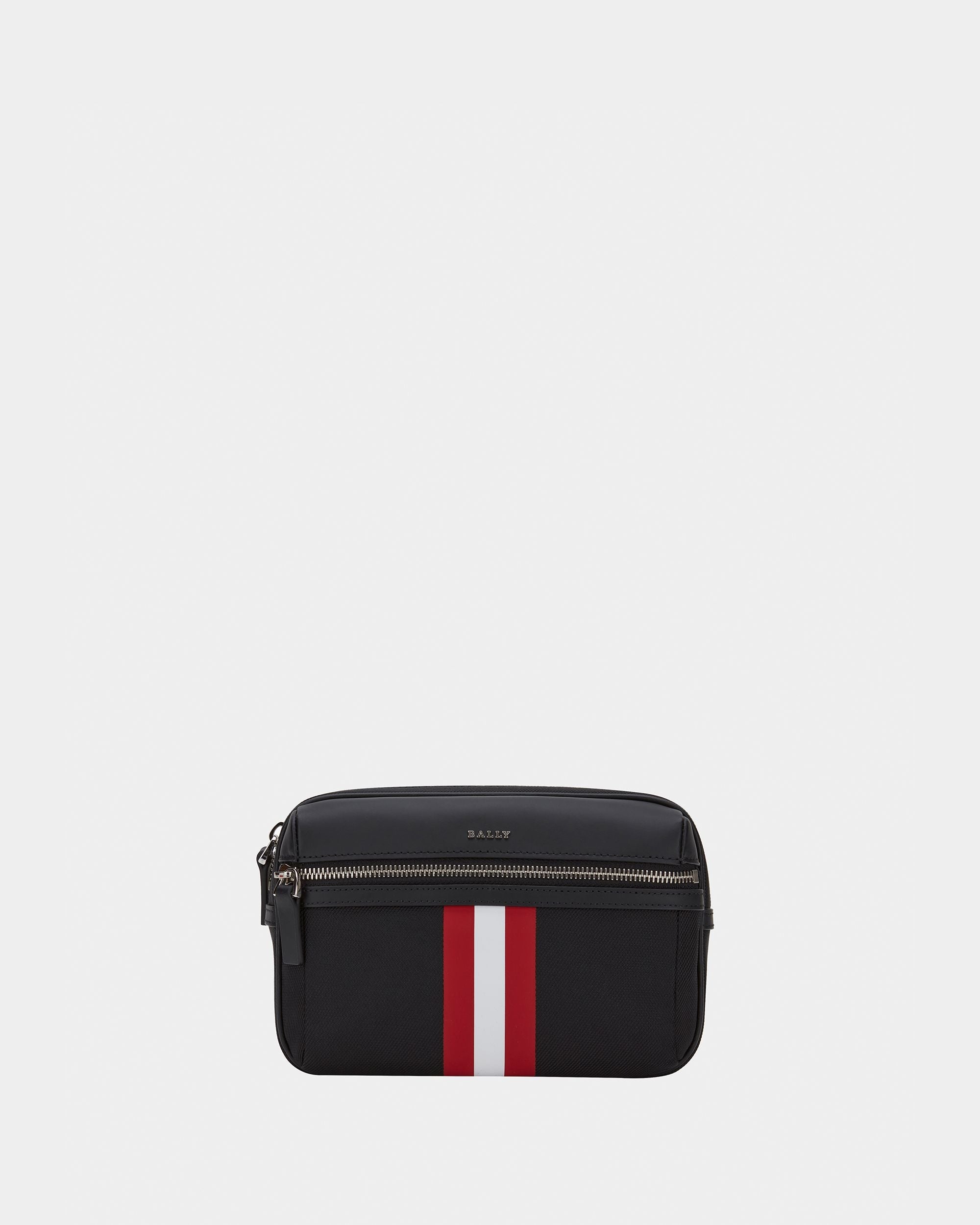 Bally Global - Travel Belt Bag in Black Fabric With a Bally Ribbon - Black