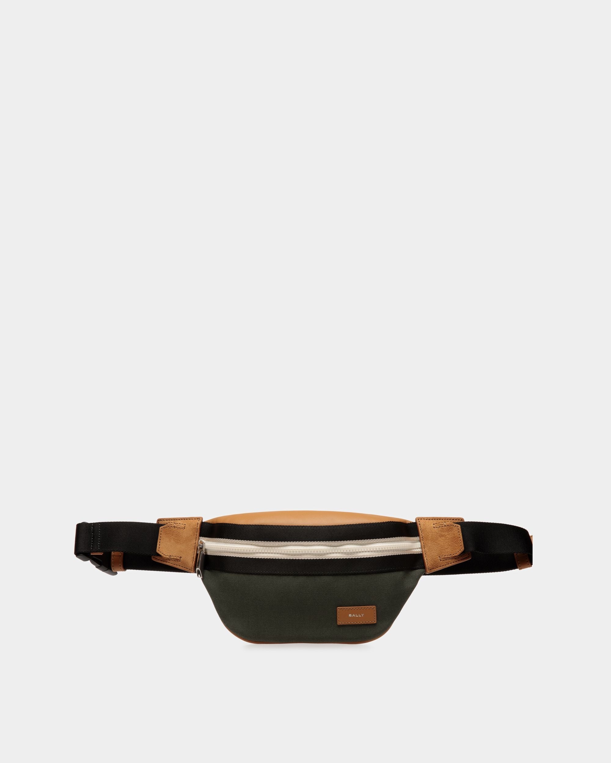 Bally Global - Sac Banane Ribbon En Tissu Noir Et Vert - Multicolore