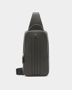 Mythos Sling Bag in Grey Recycled Leather