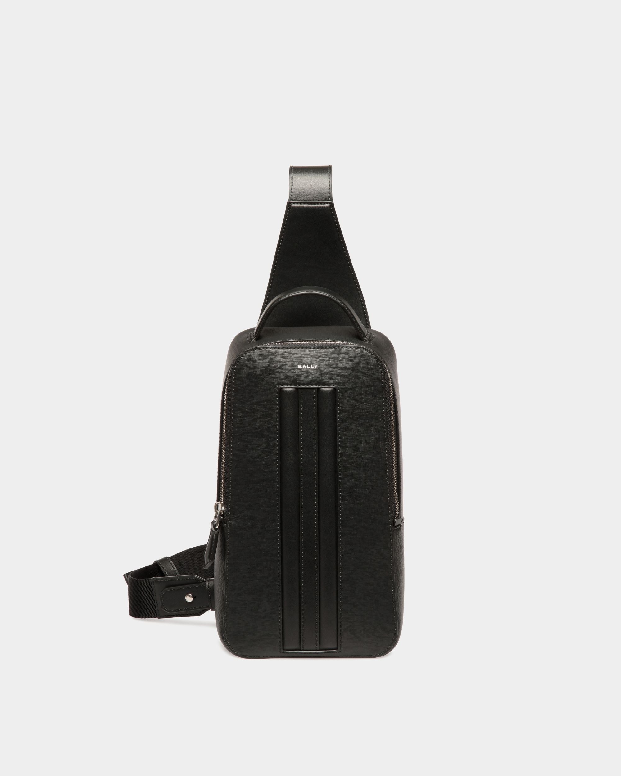 Bally Global - Sac Sling Bag Mythos En Cuir Recyclé Noir - Noir