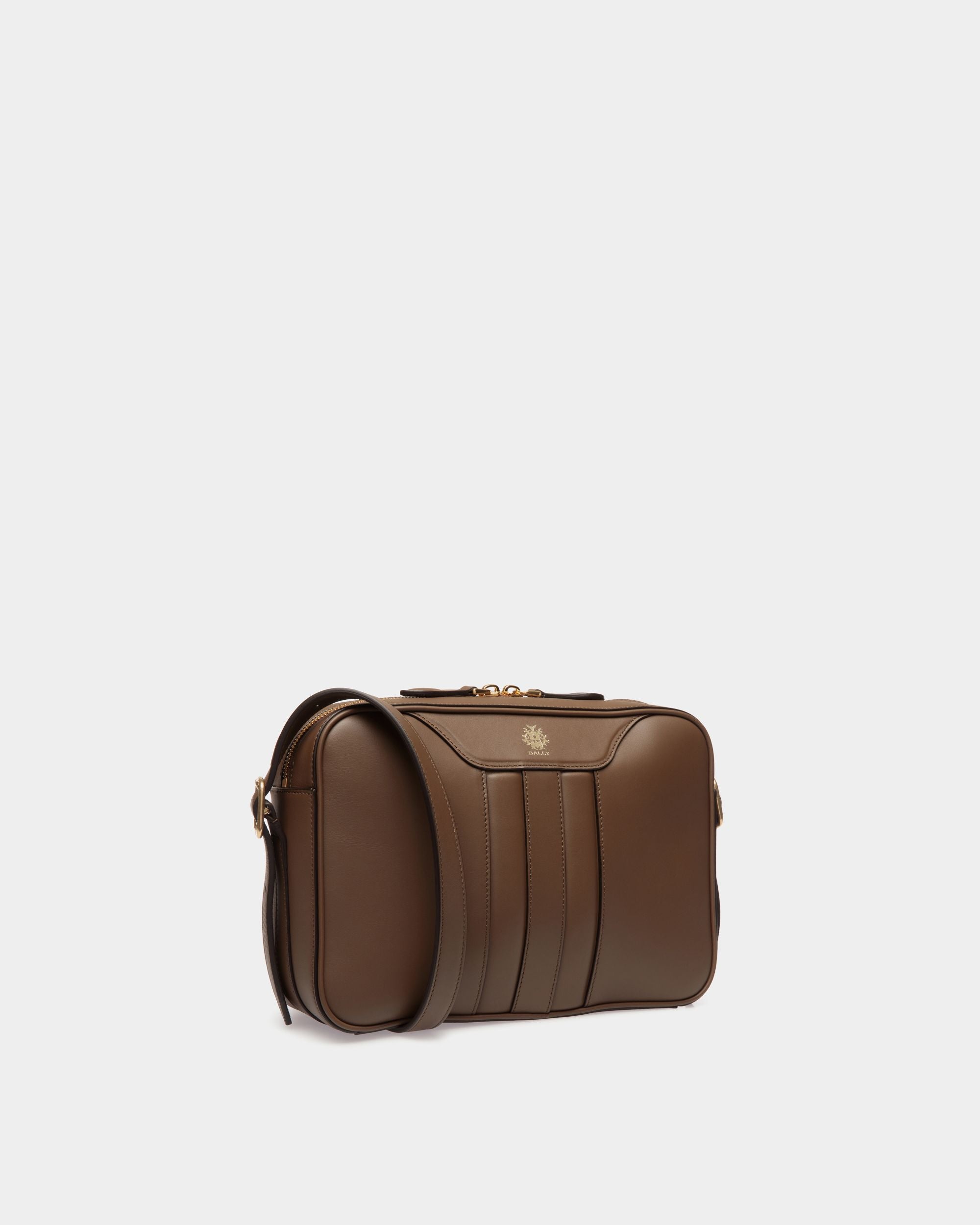 Bally Global - Beckett Crossbody Bag In Marron Glacé Leather - Brown