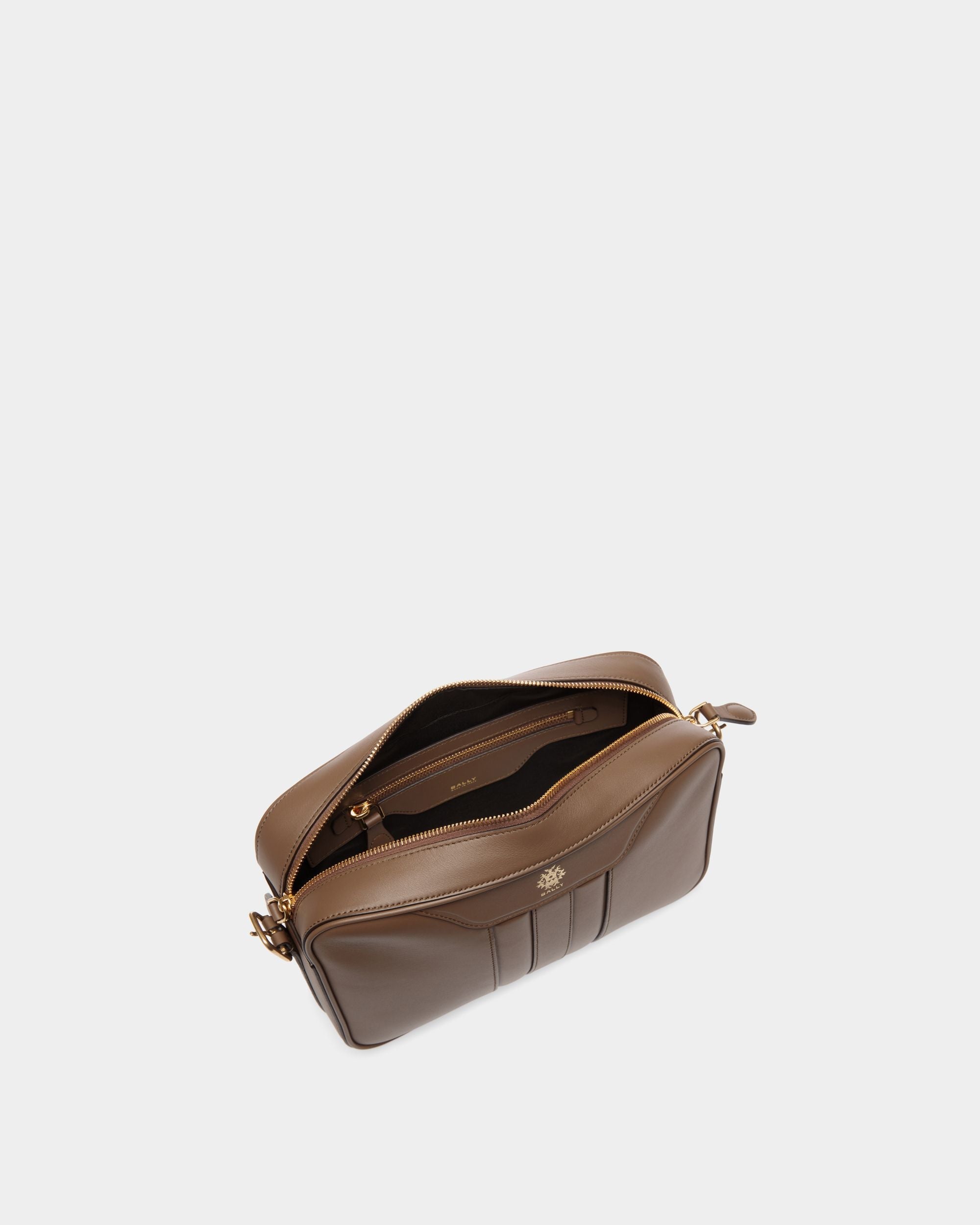 Bally Global - Beckett Crossbody Bag In Marron Glacé Leather - Brown