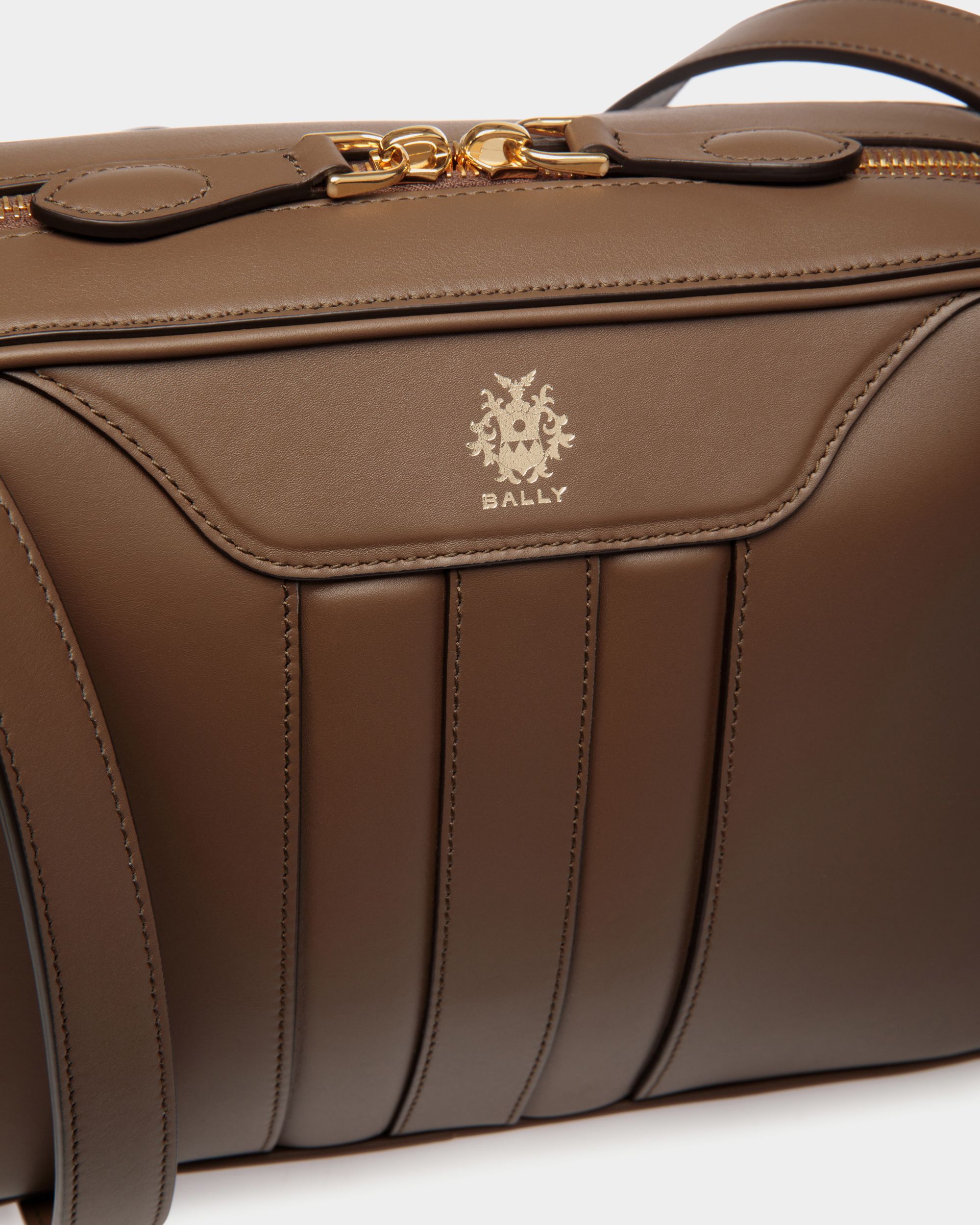 Bally Global - Beckett Crossbody Bag In Marron Glacé Leather - Brown