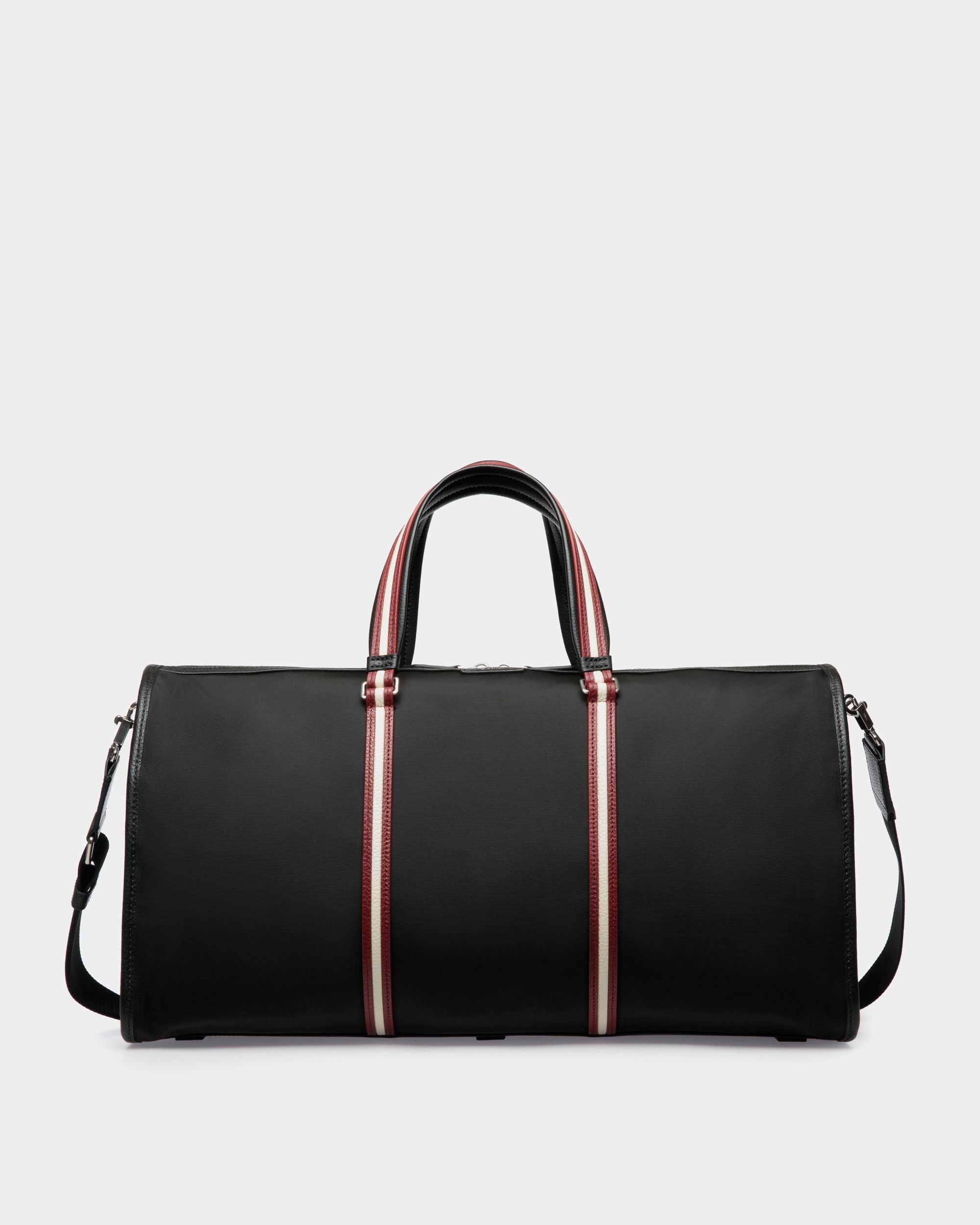 Bally Global - Sac De Week-End Code En Nylon Noir - Noir