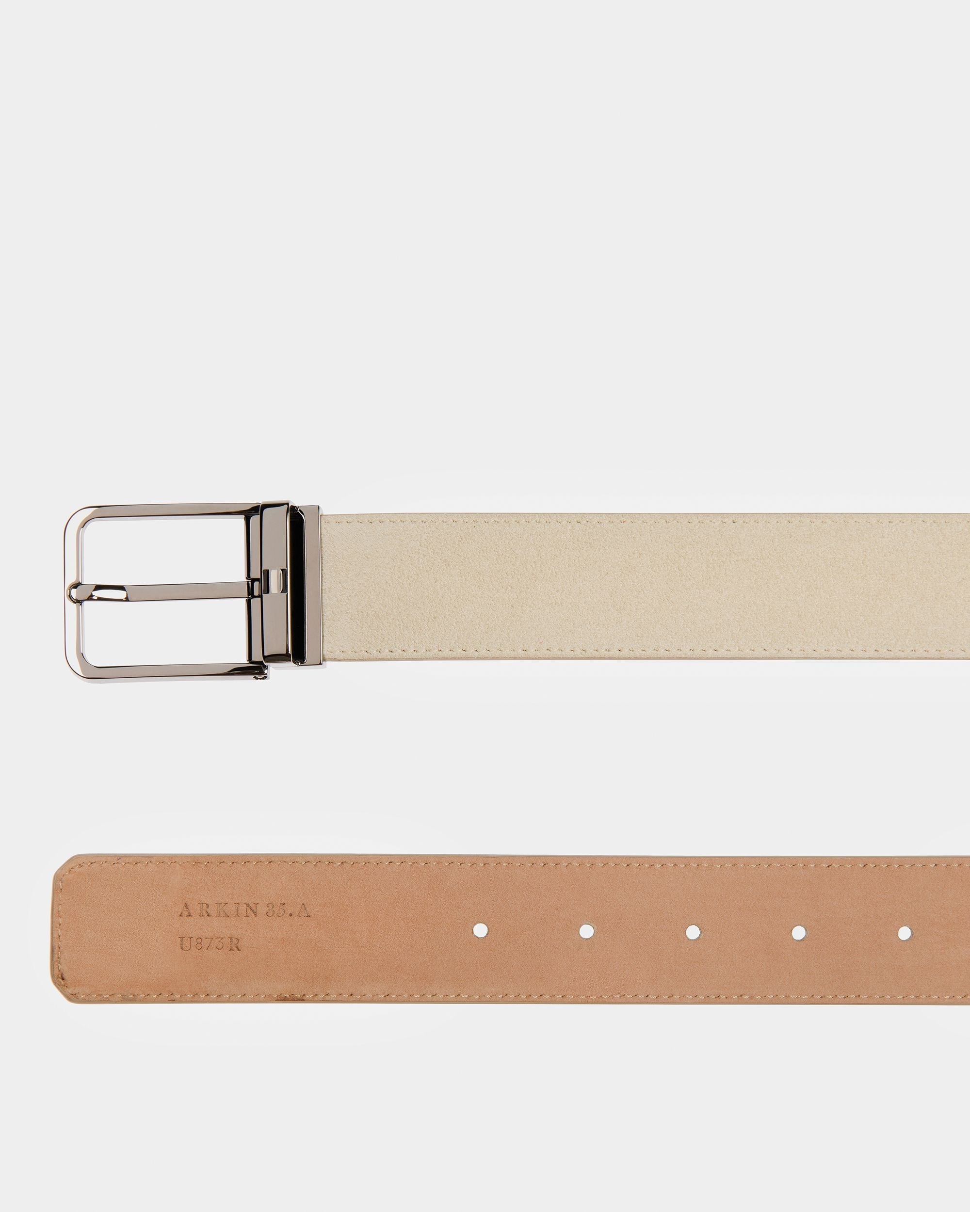 Bally Global - Arkin Leather 35Mm Belt In Fossil - Beige