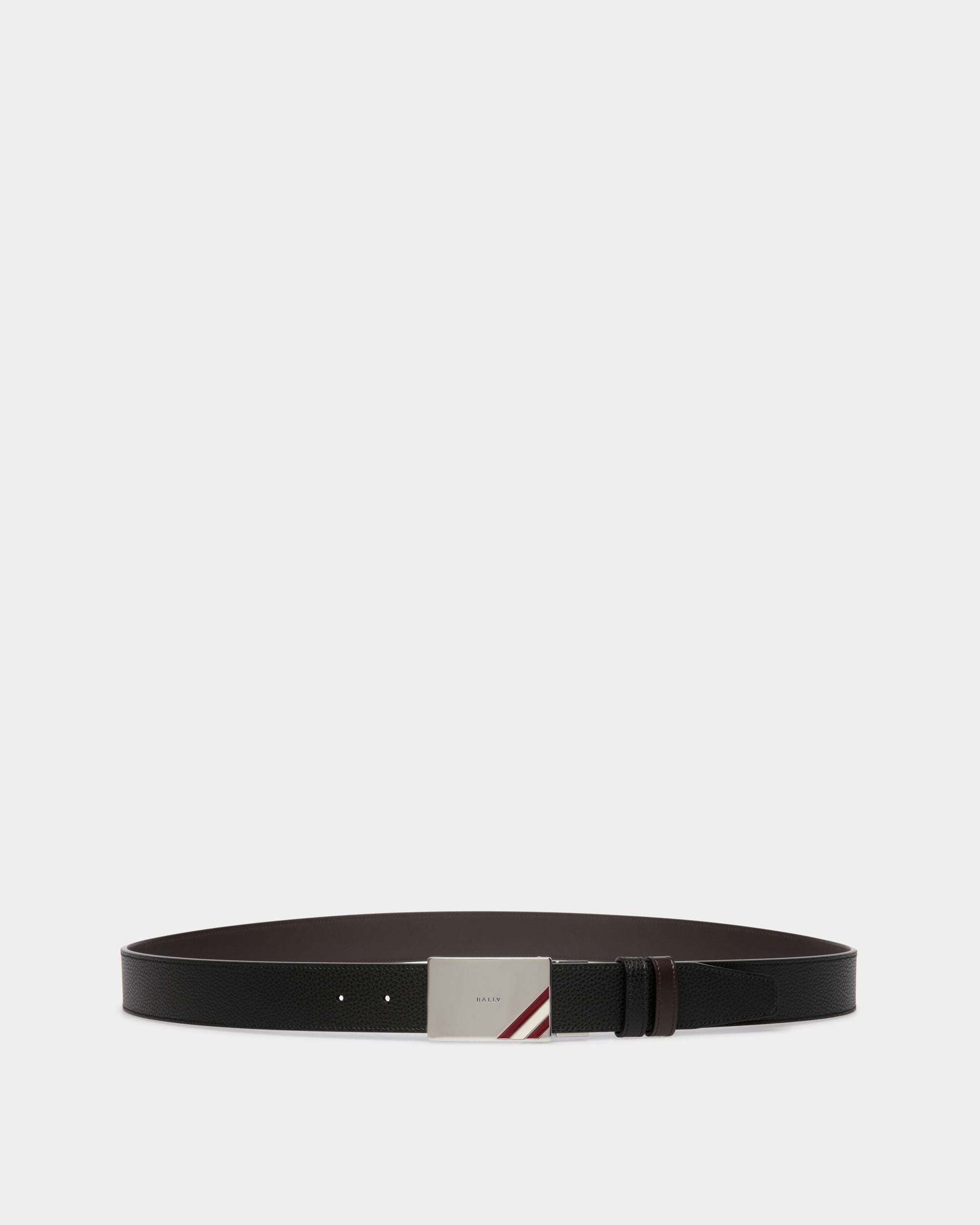 Bally Global - Adjustable-Reversible Belt In Black Leather - Black