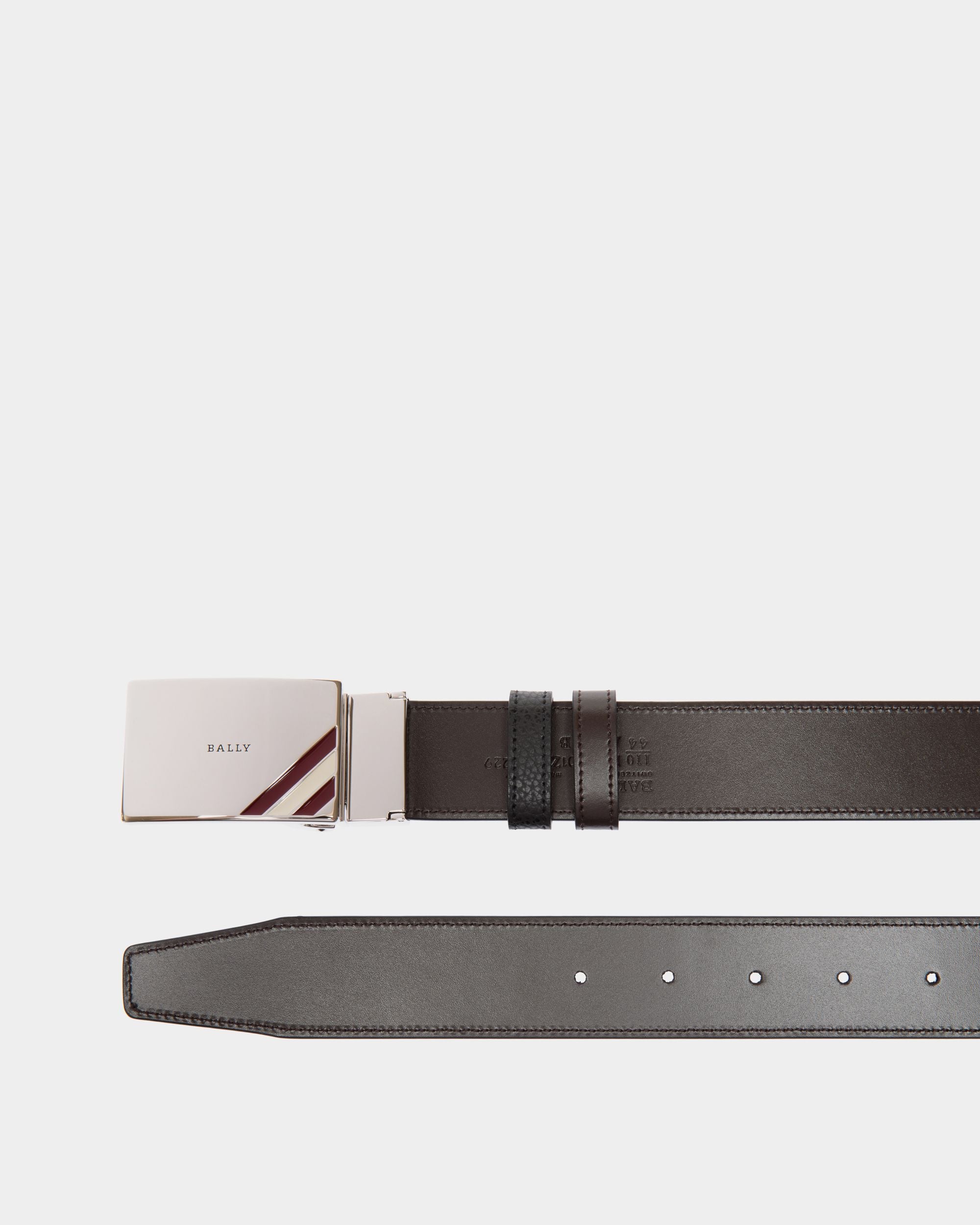 Bally Global - Adjustable-Reversible Belt In Black Leather - Black