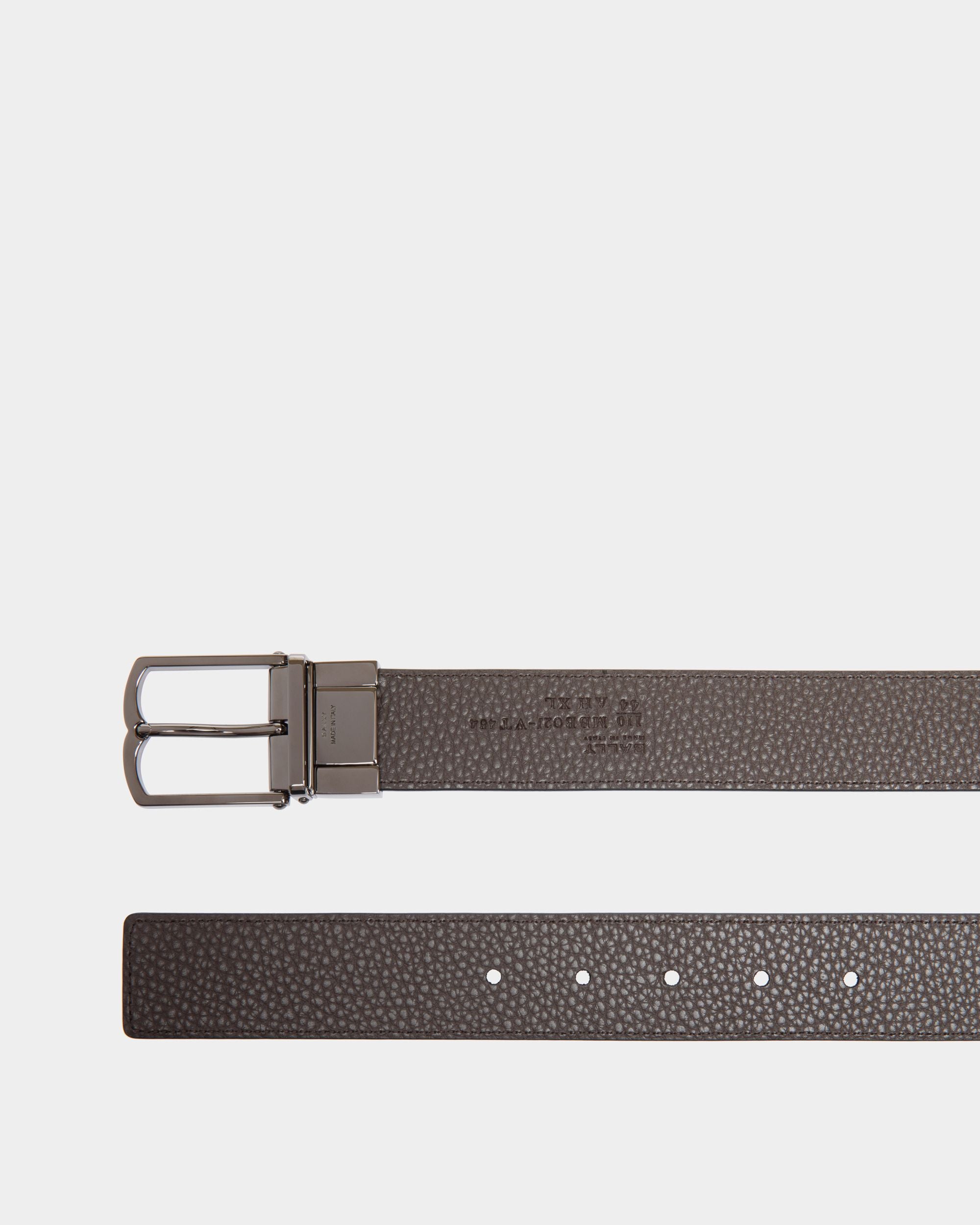 Bally Global - Dress Adjustable-Reversible Belt In Brown  Leather - Brown